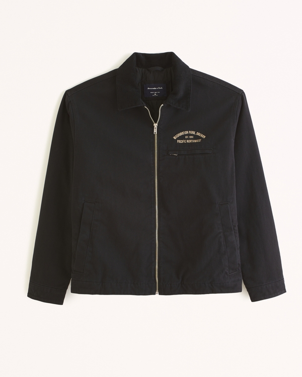Workwear Lined Jacket, Black view 2
