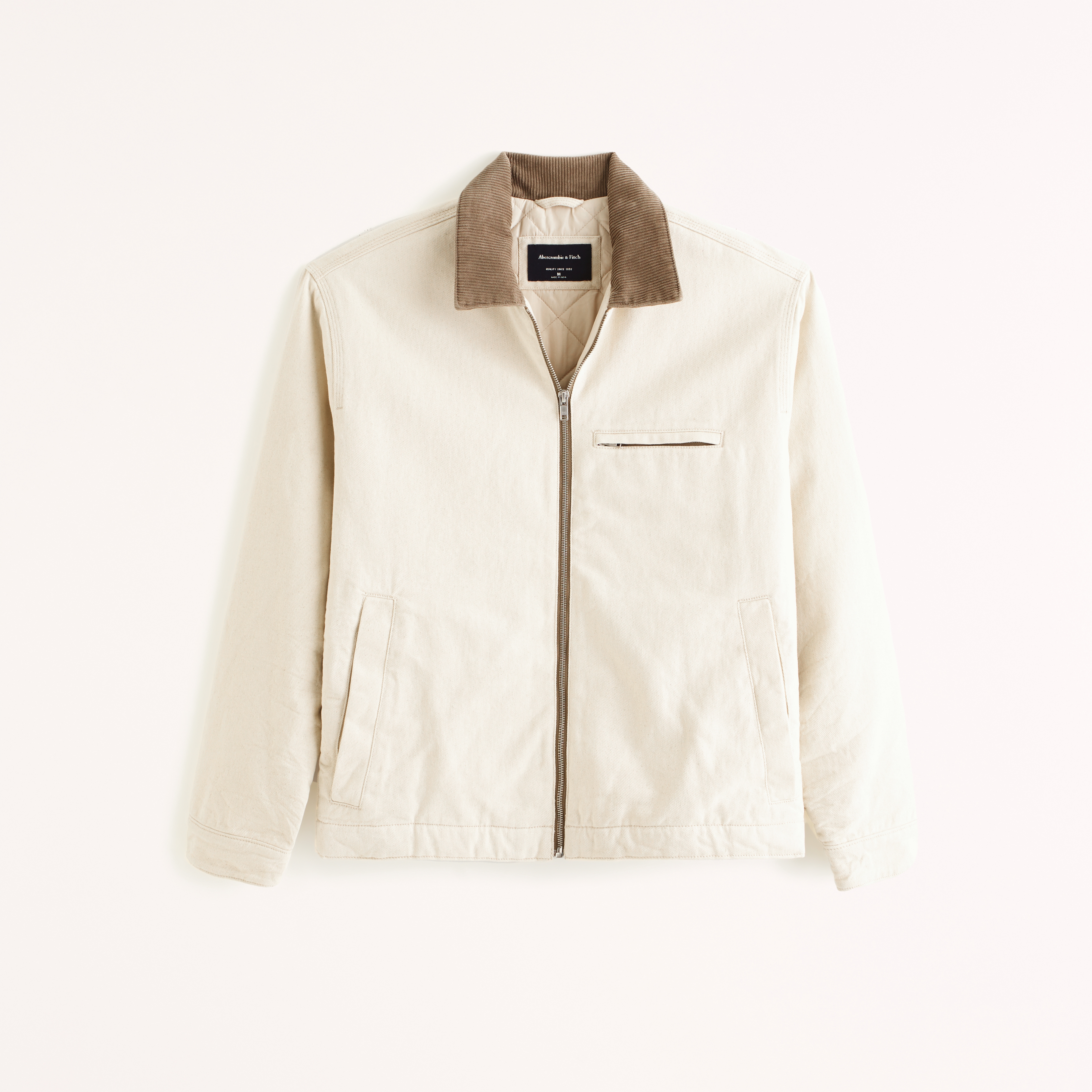 Abercrombie on sale white jacket