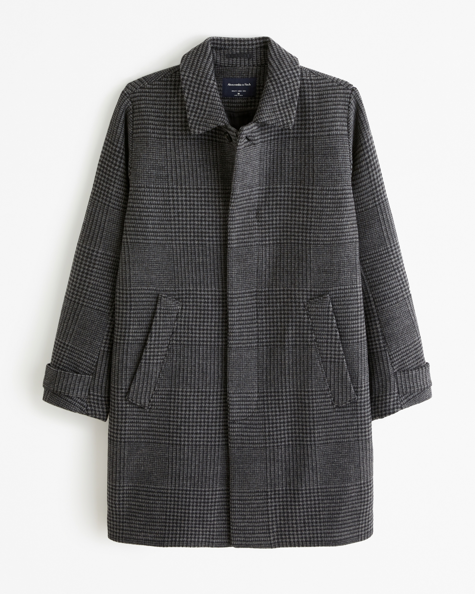 Double Breasted Wool-Blend Coat