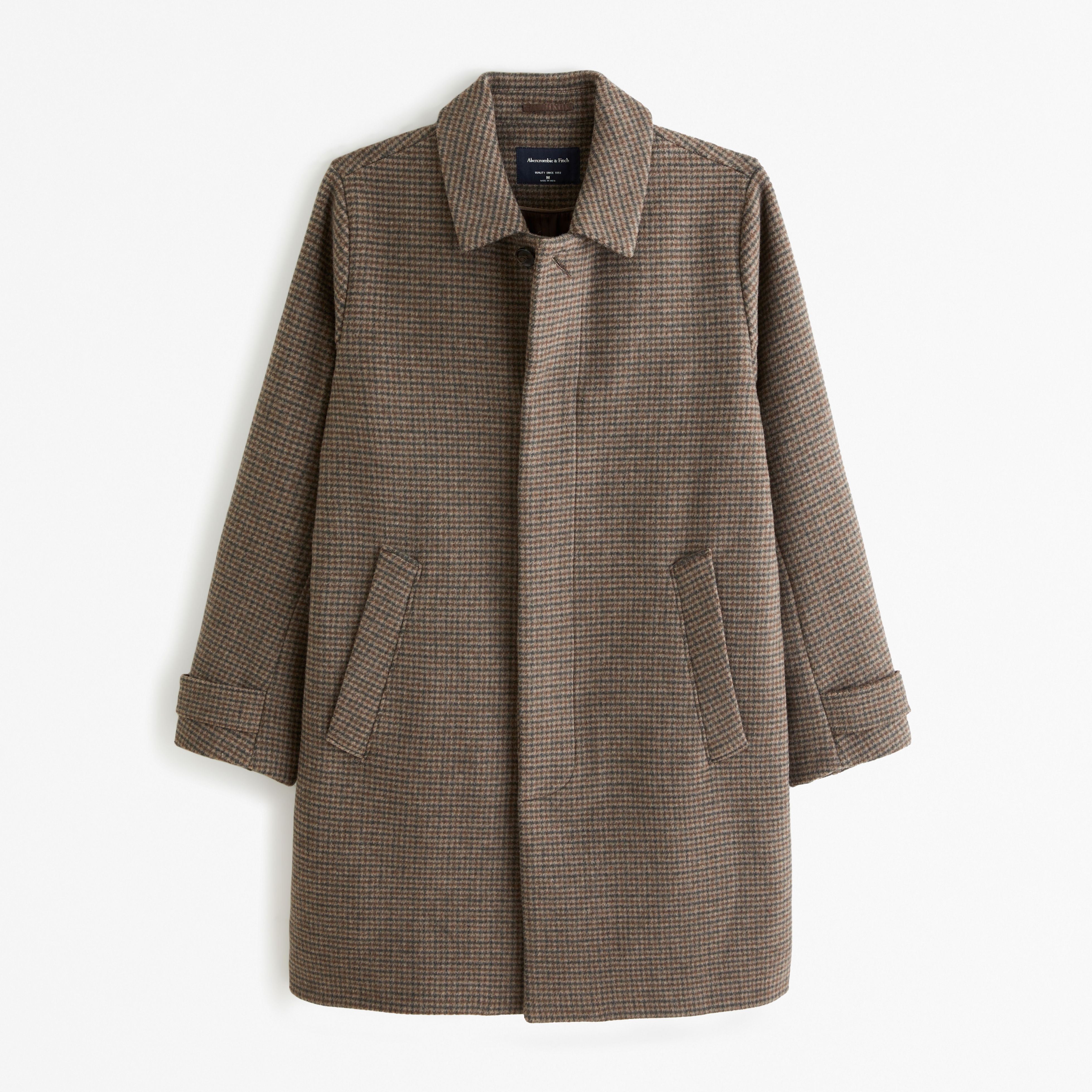 Men's Wool-Blend Mac Coat | Men's Clearance | Abercrombie.com