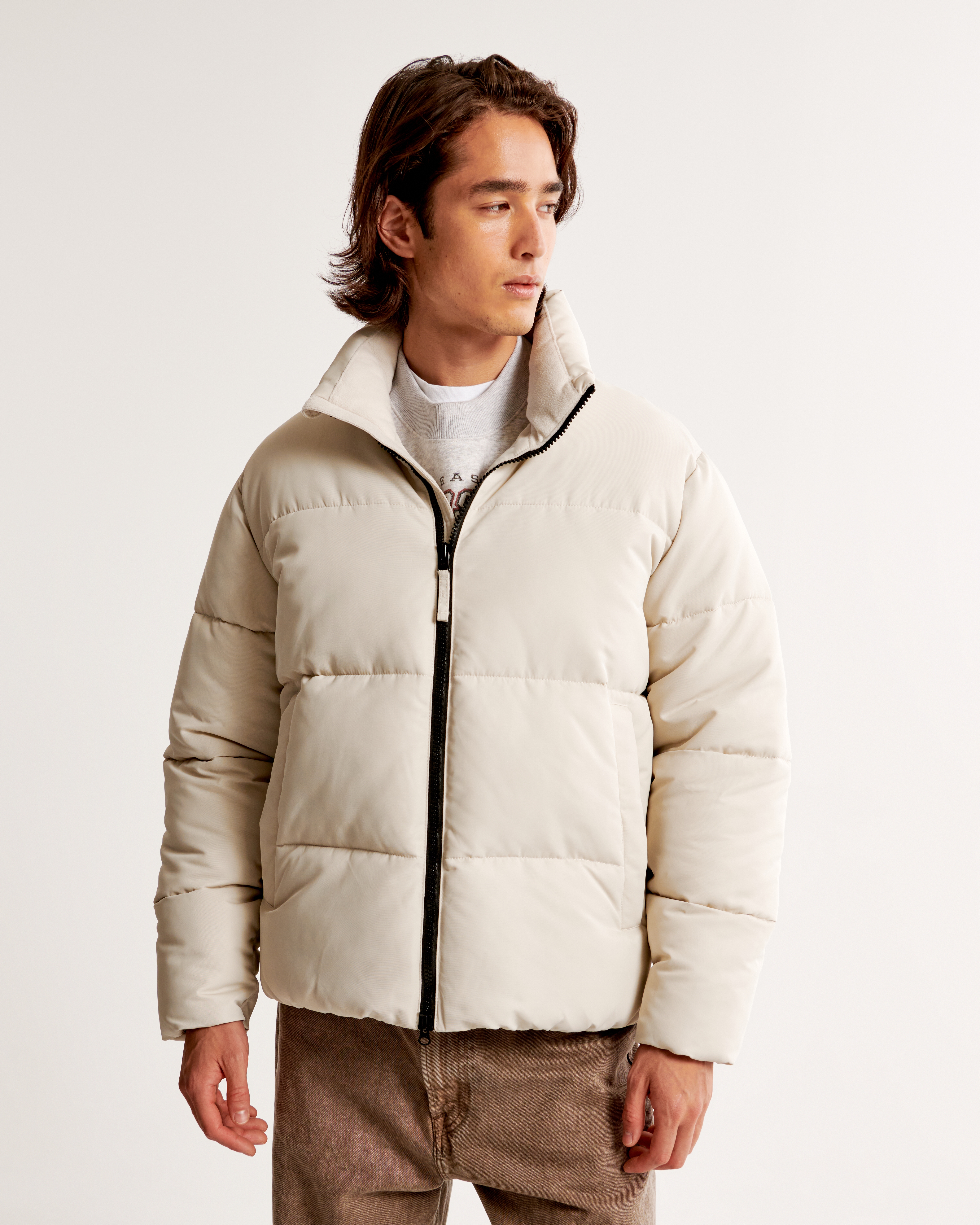 Abercrombie and fitch puffer hotsell jacket mens