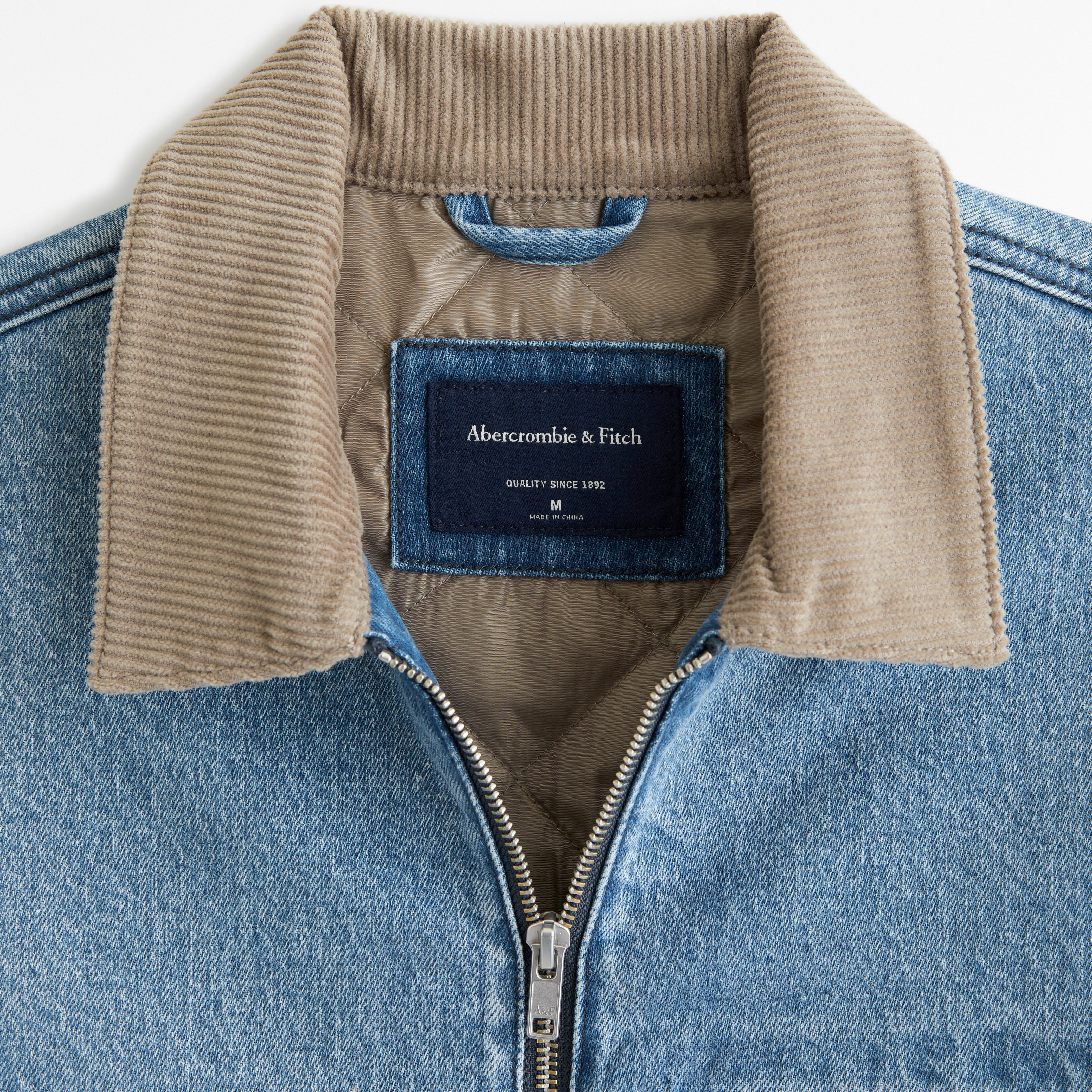 Men's Denim Zip Trucker Jacket | Men's Clearance