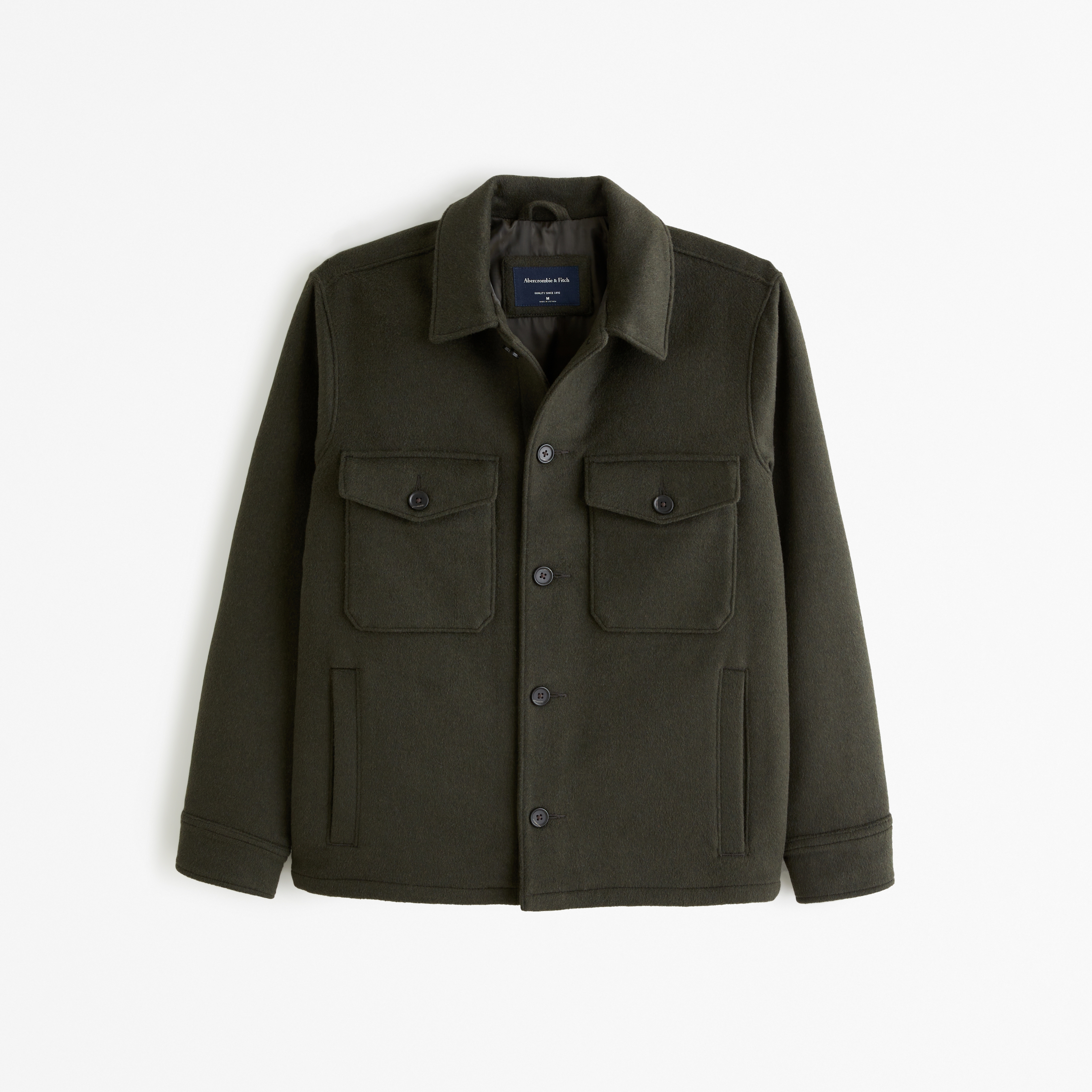 Men's Elevated Wool-Blend Shirt Jacket | Men's Coats & Jackets