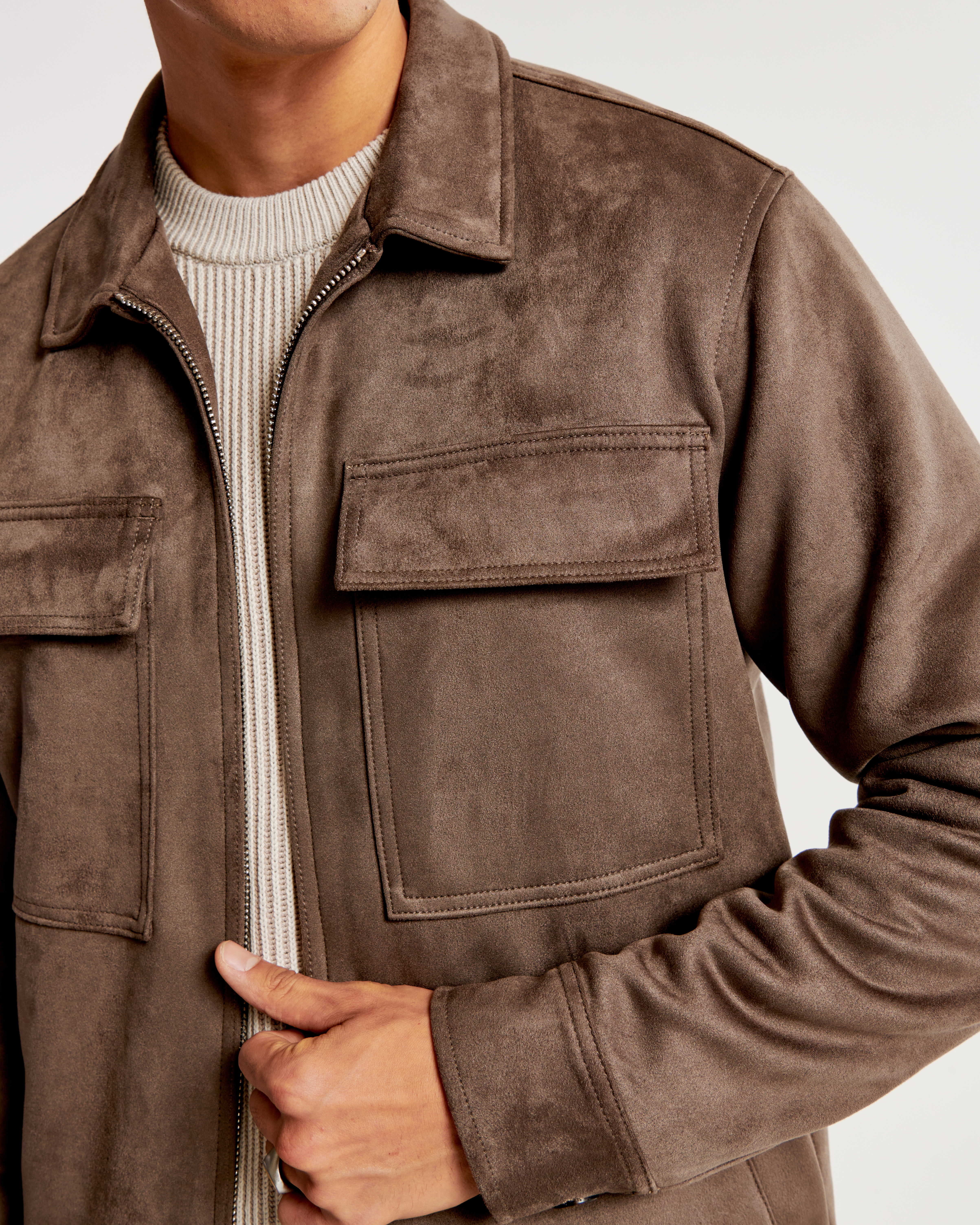 Vegan suede shop jacket mens