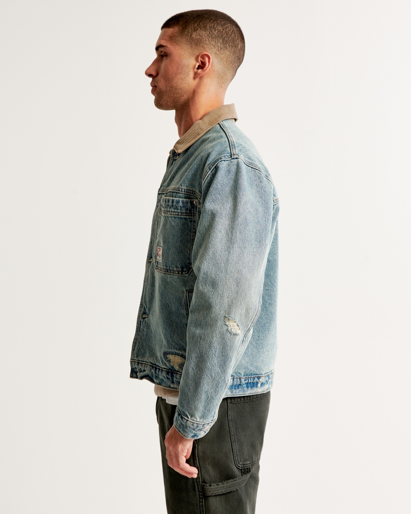 Men's Cropped Trucker Jacket, Men's Coats & Jackets