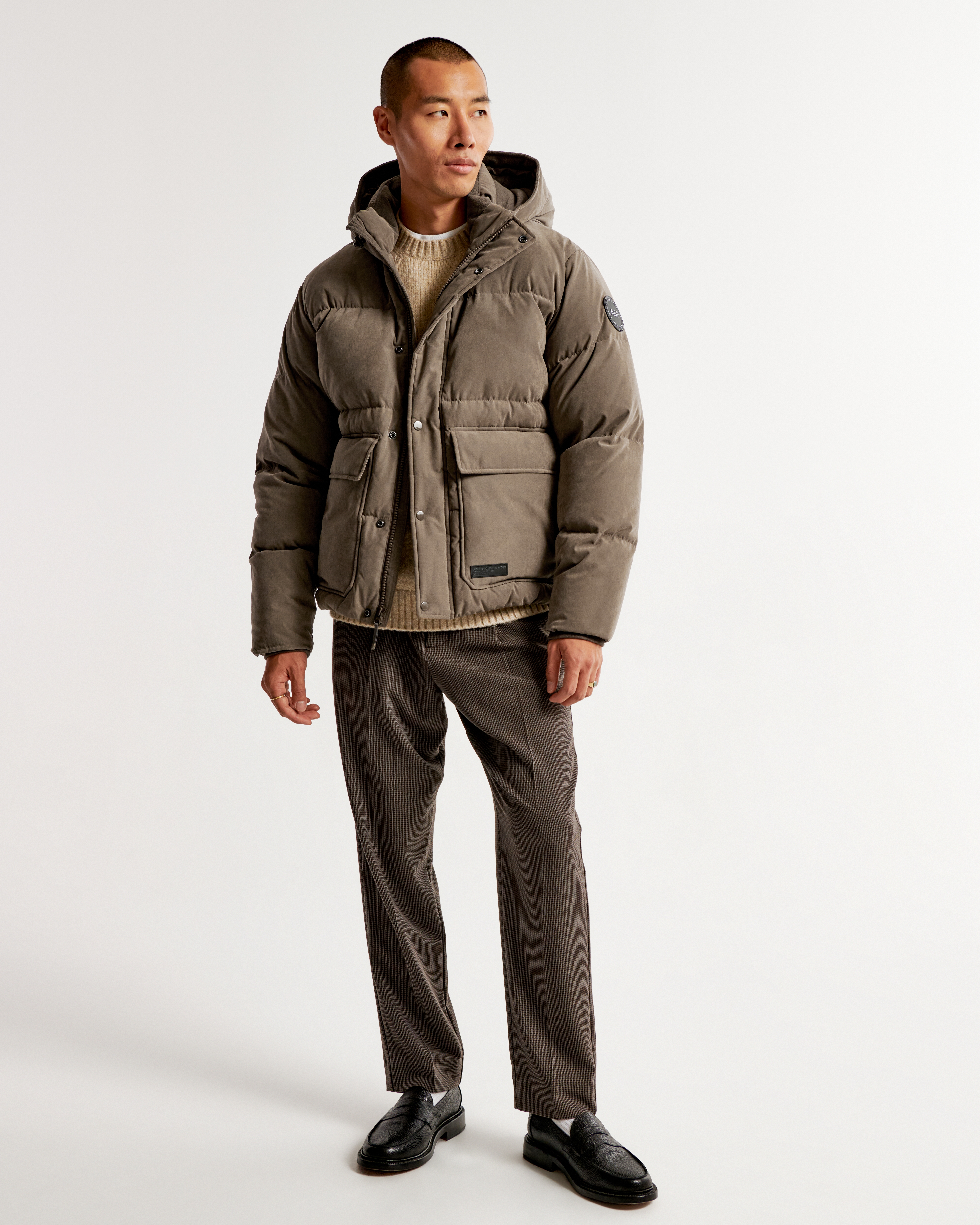 Men puffer hot sale jacket sale