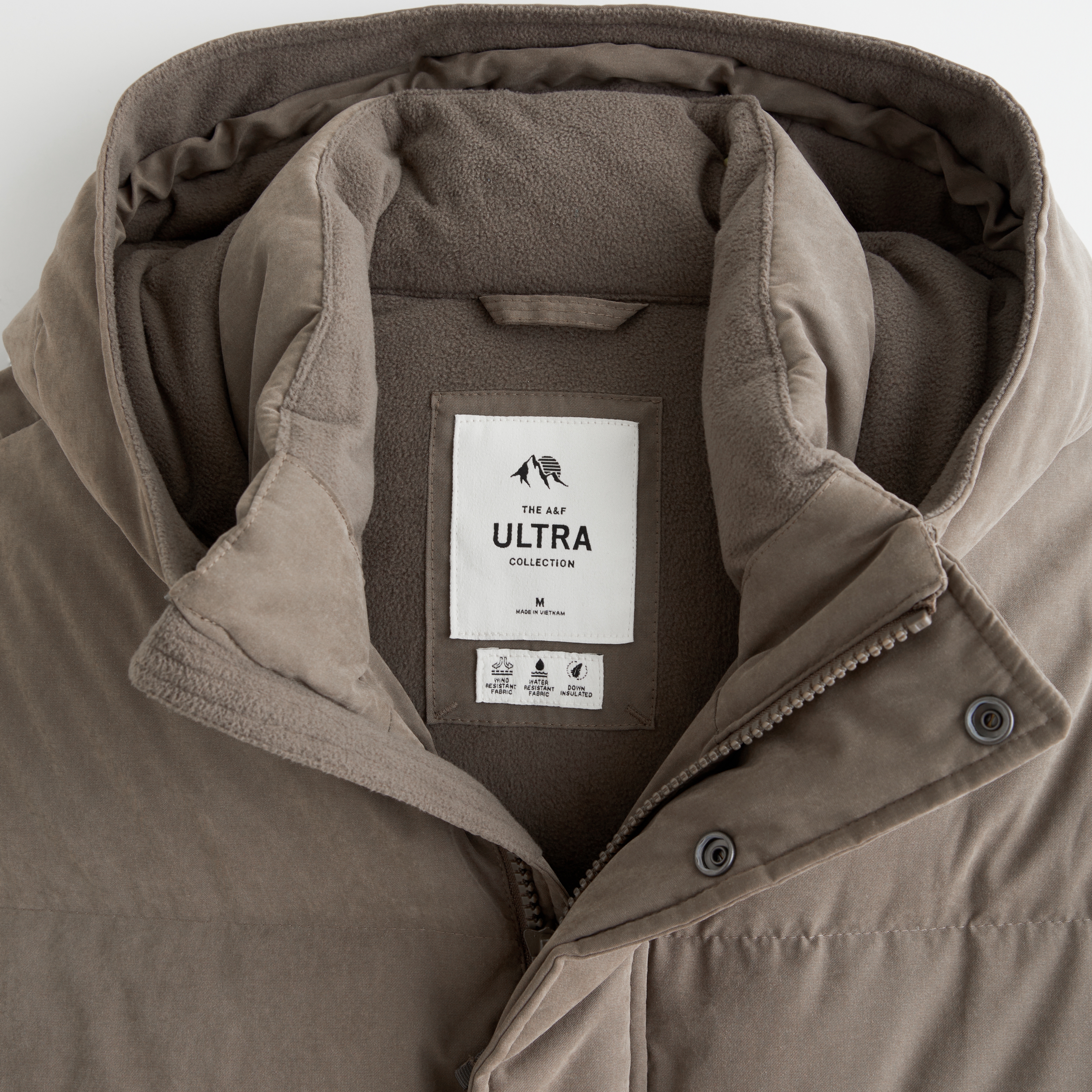 Textured hooded utility online puffer jacket for men