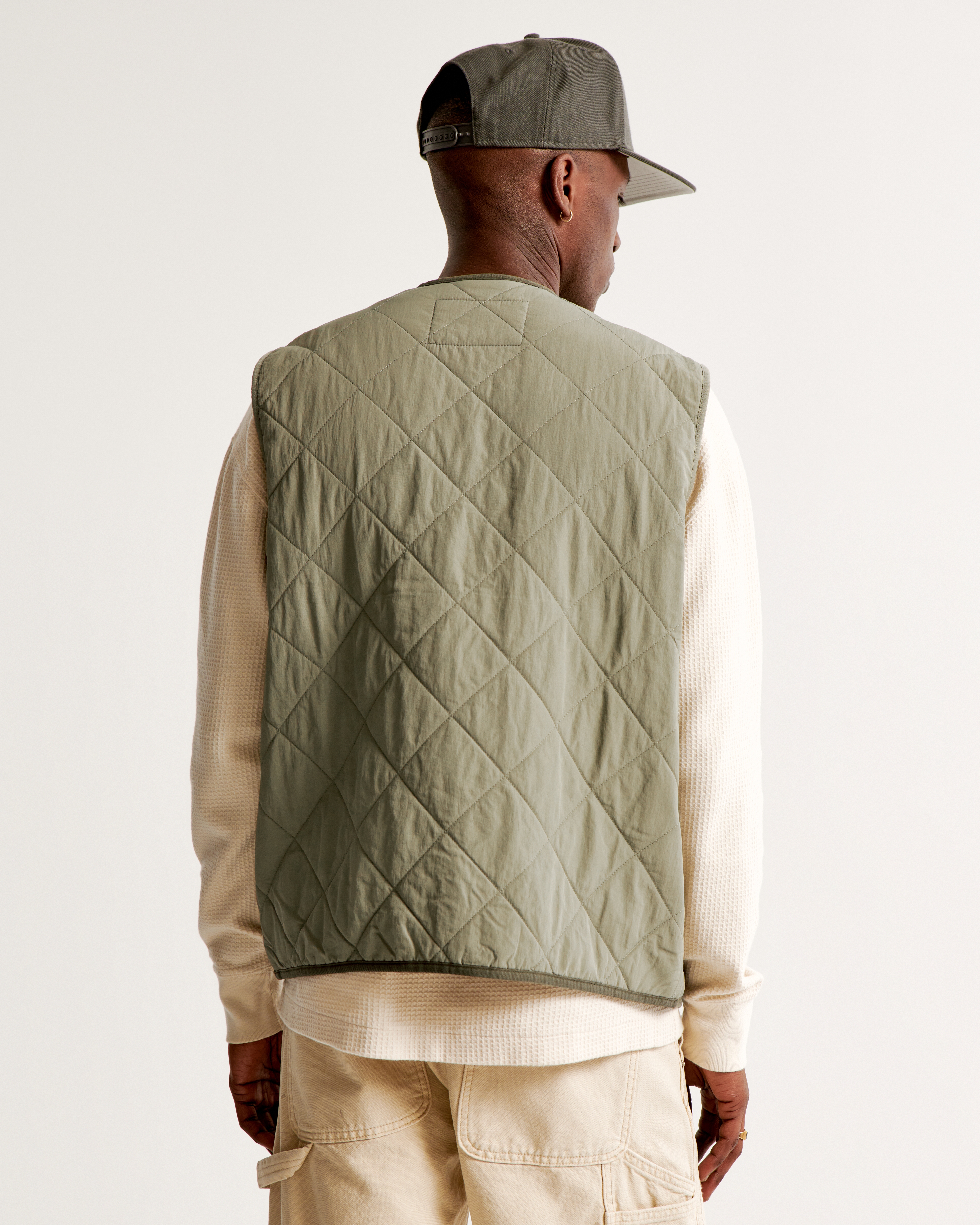 Men's Quilted Utility Vest | Men's Coats & Jackets | Abercrombie.com