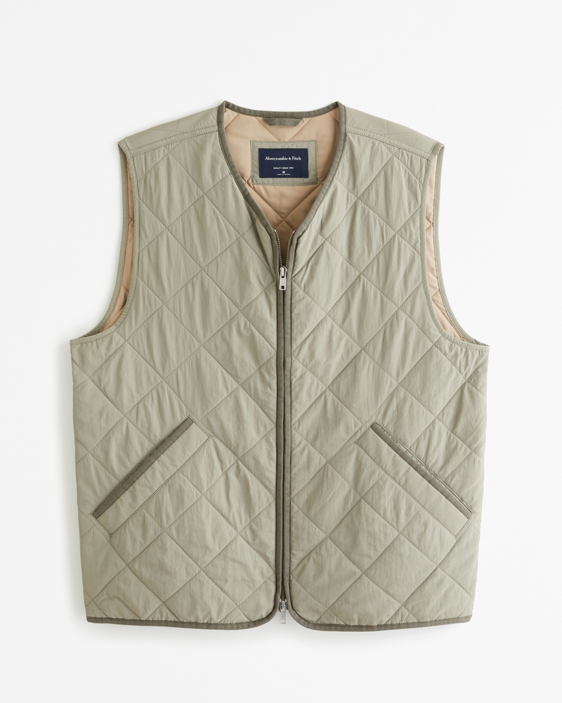 Men's Quilted Utility Vest | Men's Coats & Jackets | Abercrombie.com