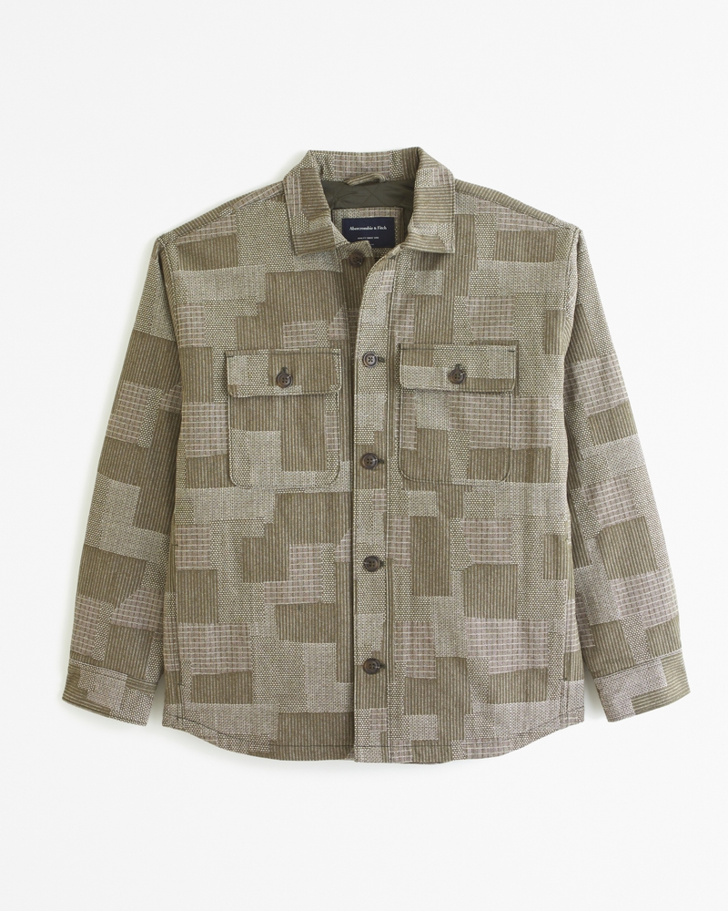 Abercrombie offers Relaxed Pattern Shirt Jacket