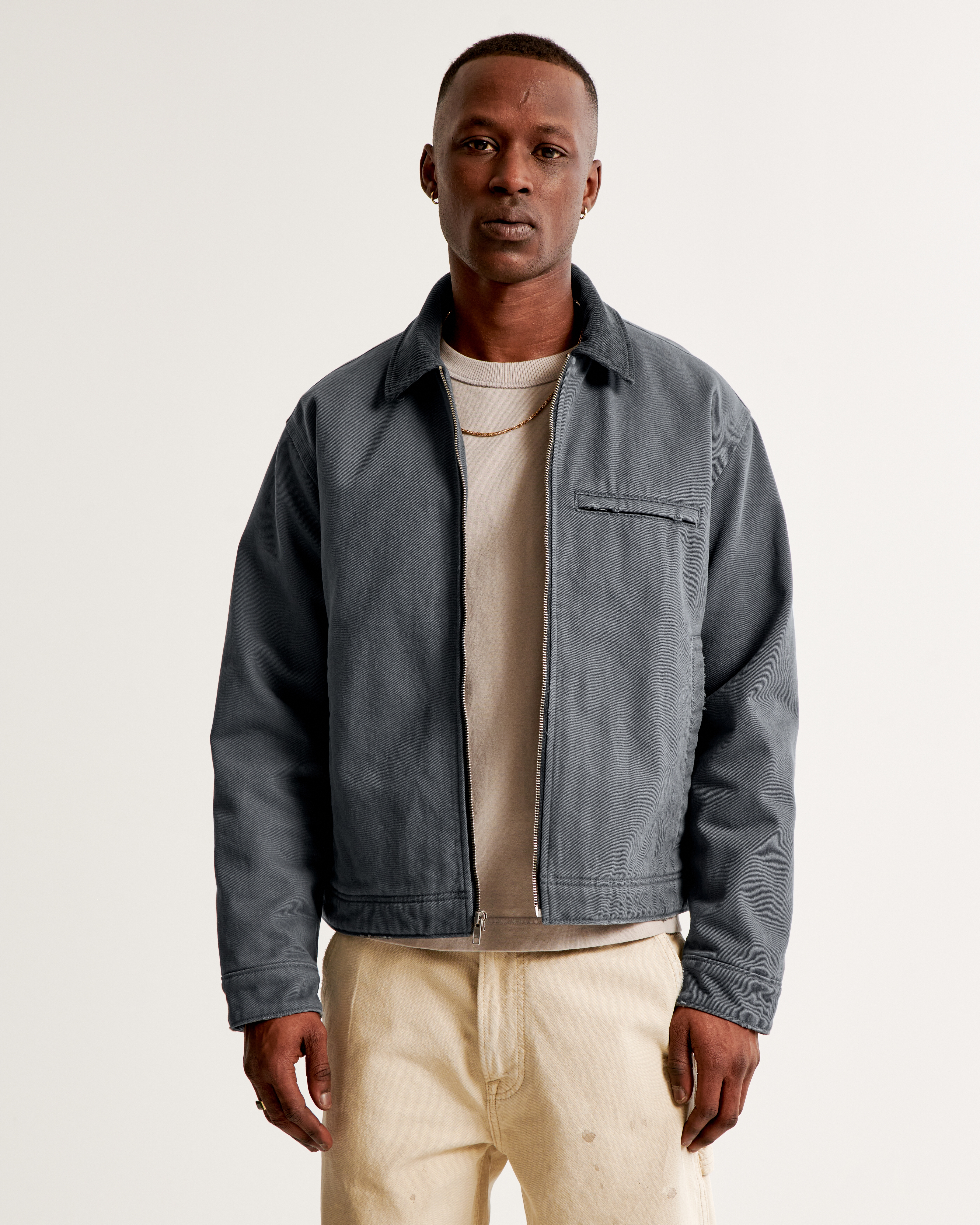 Cropped shop workwear jacket