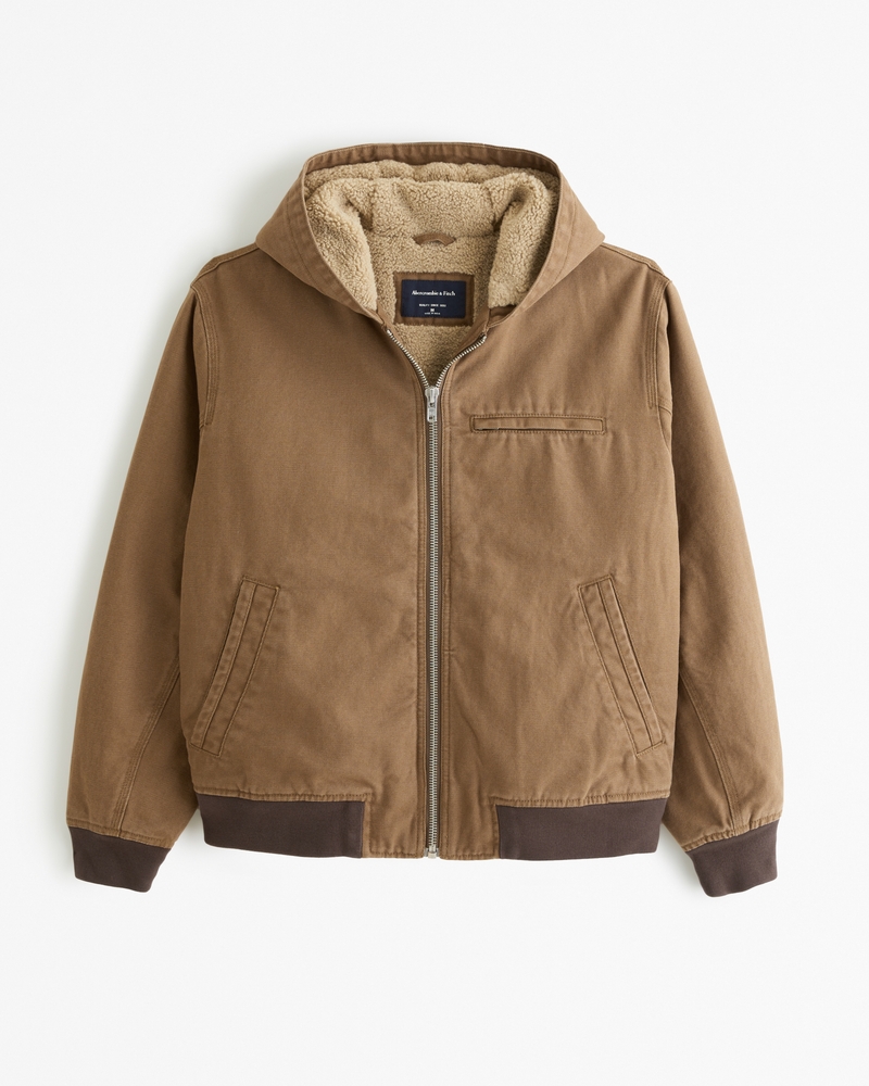 Hooded Workwear Bomber Jacket