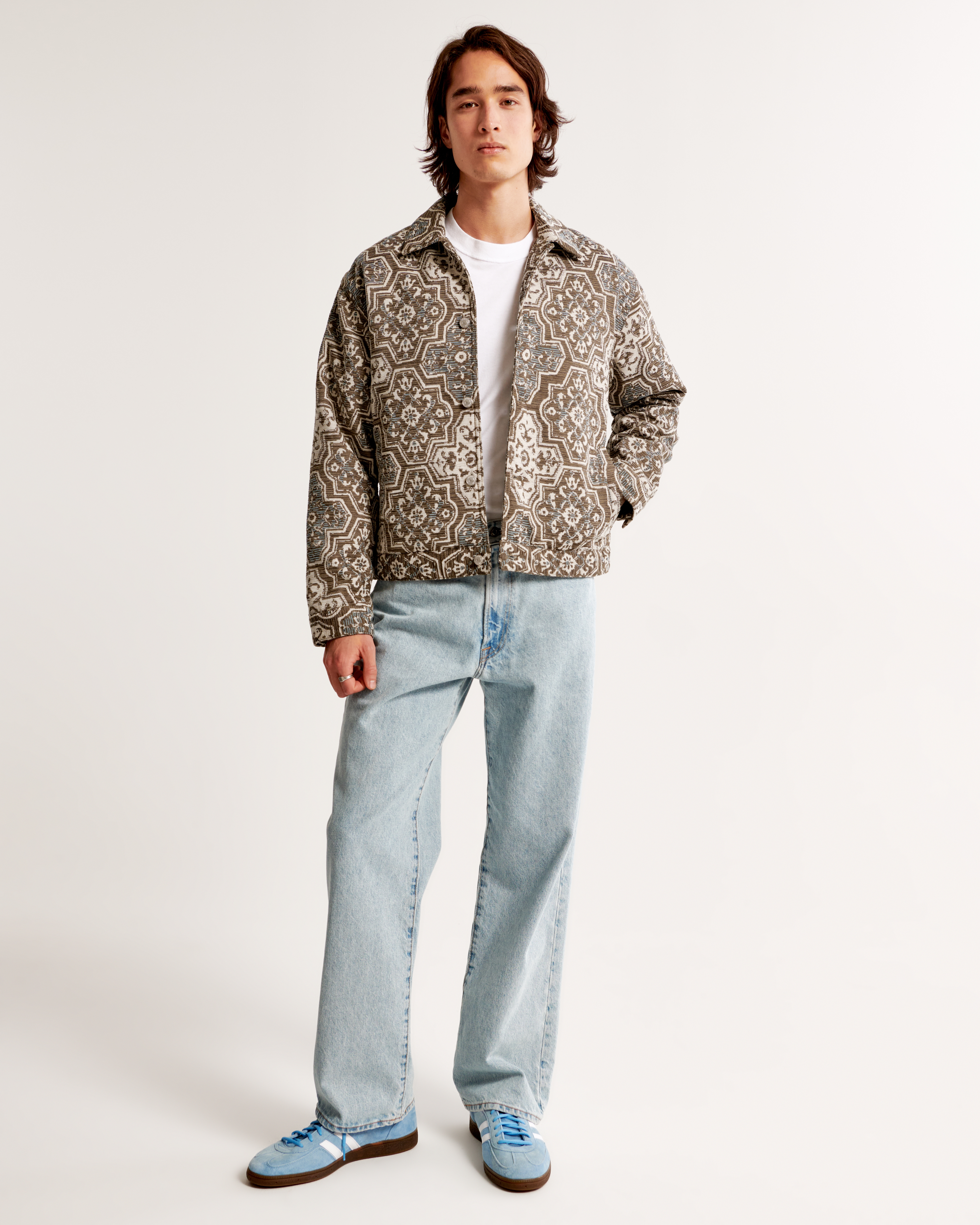 Abercrombie & Fitch Pattern Cropped Jacket | MainPlace Mall