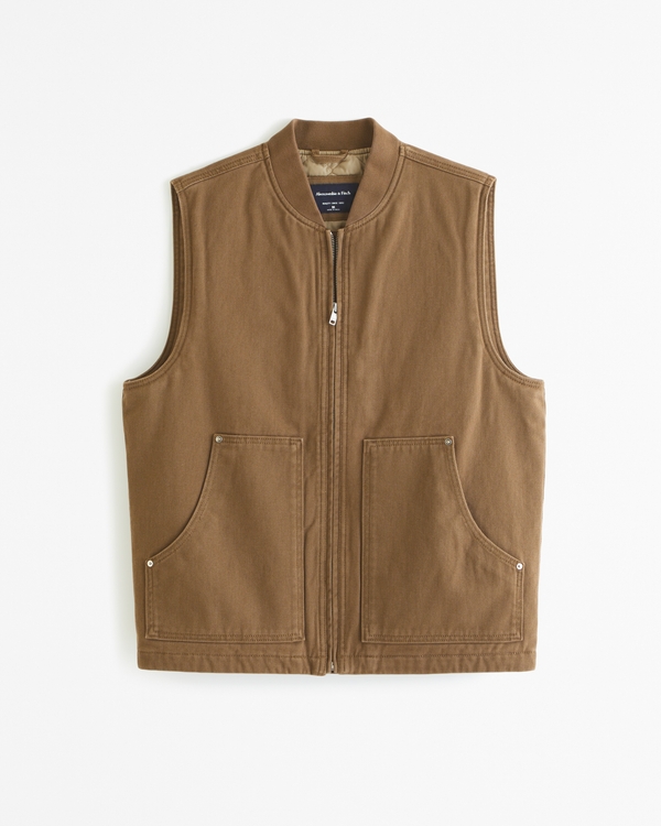 Workwear Vest, Brown