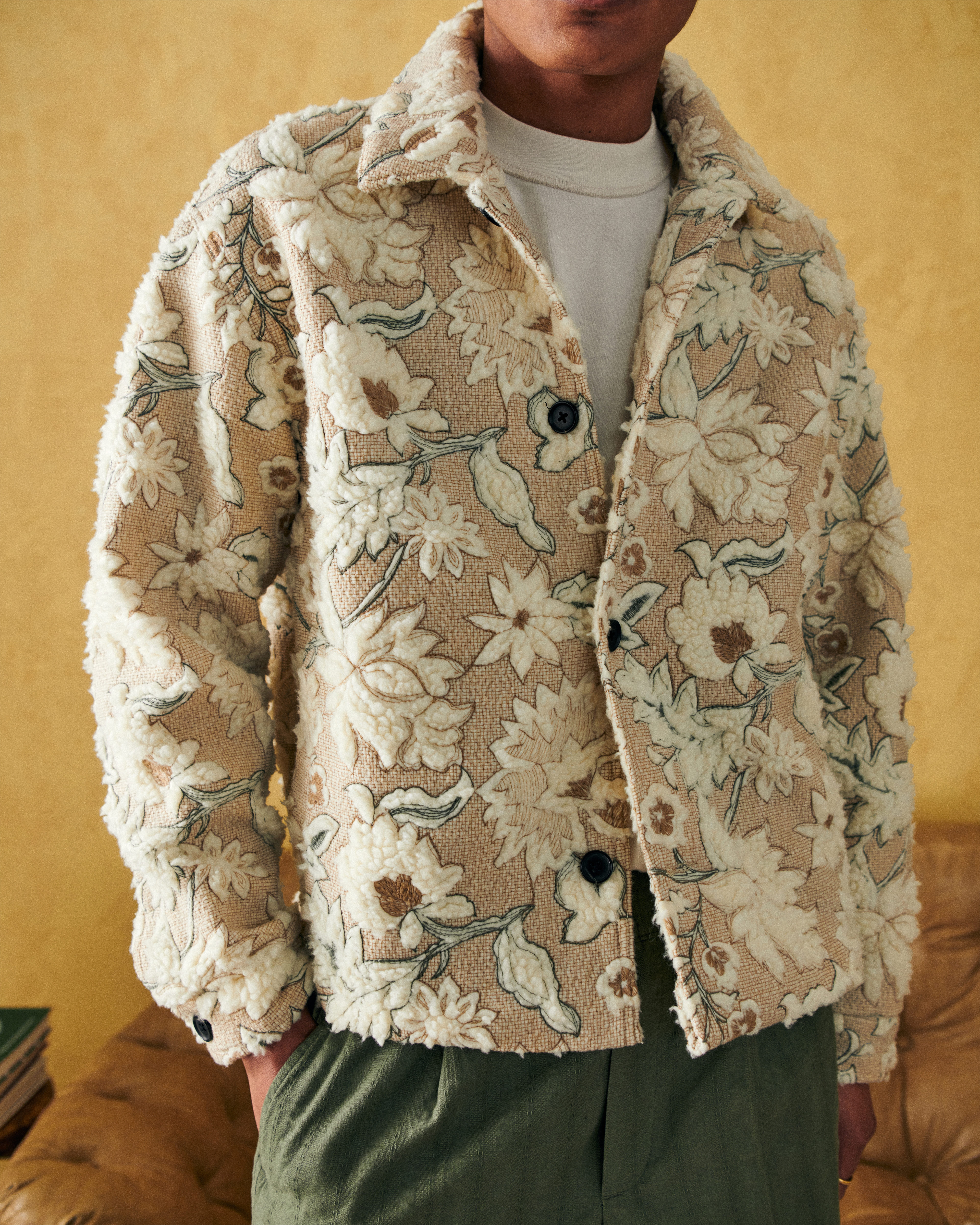 Pattern Sherpa Trucker Jacket