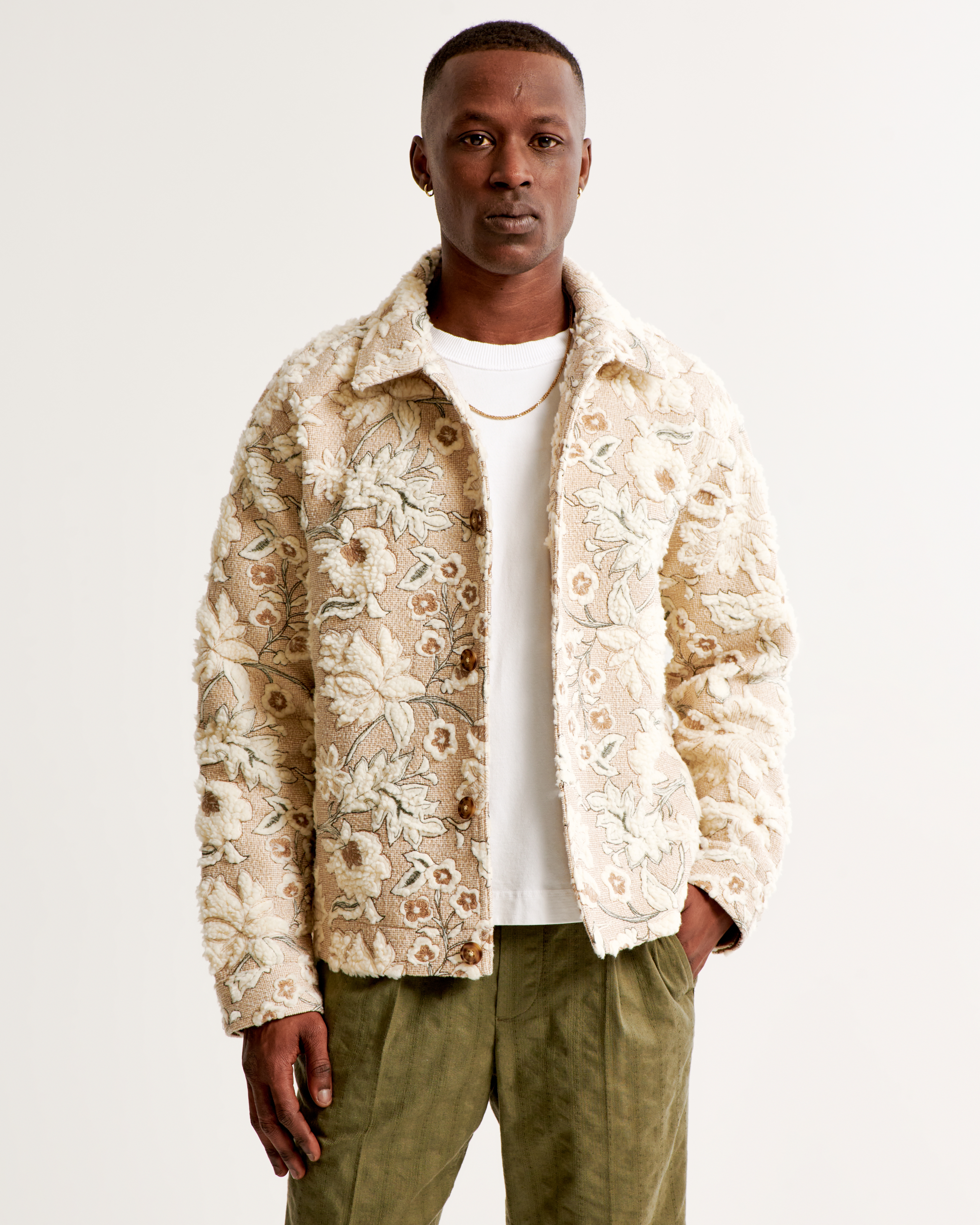 Pattern Sherpa Trucker Jacket