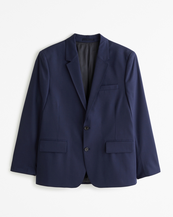 The A&F Collins Tailored Classic Blazer, Navy Blue