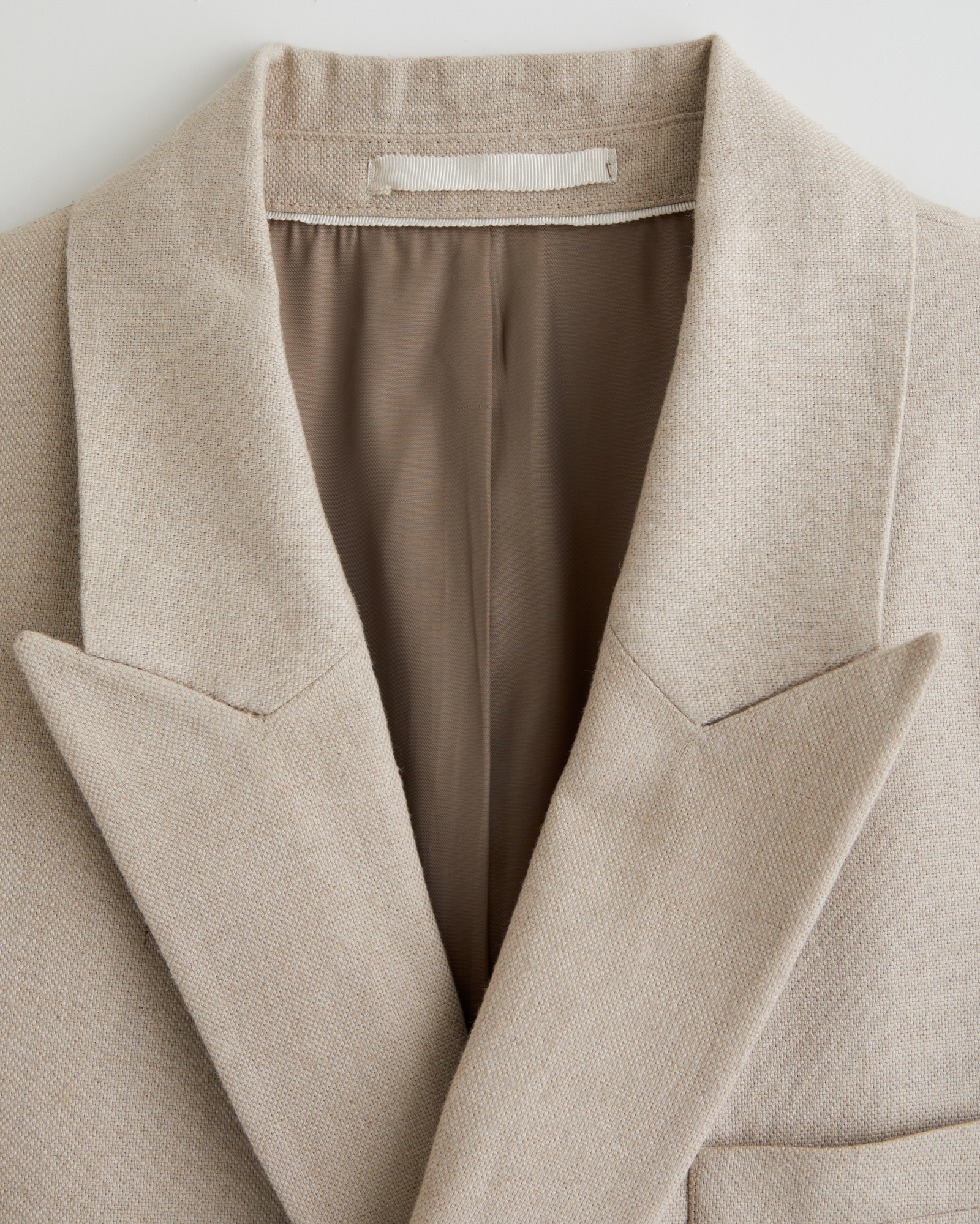 The A&F Collins Tailored Double-Breasted Linen-Blend Blazer