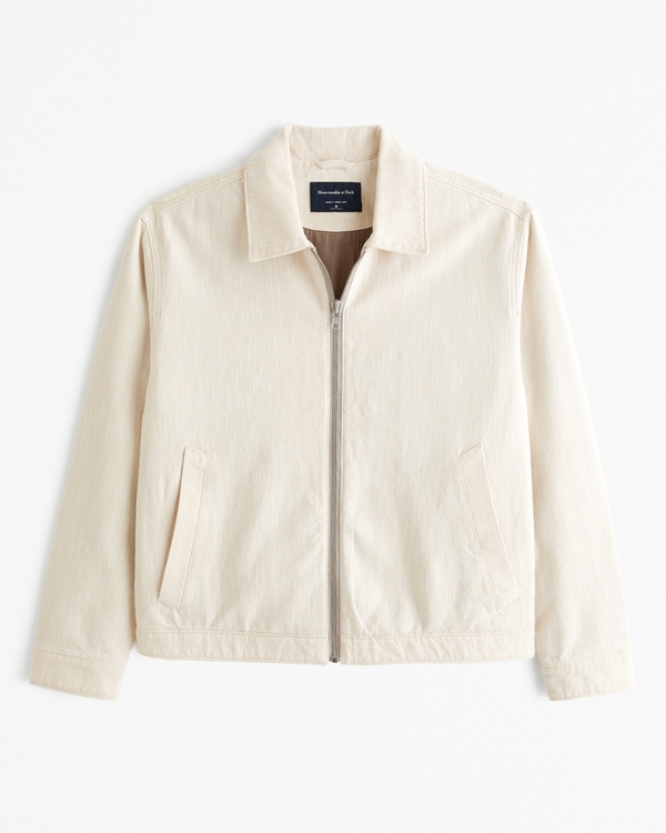 Lightweight Zip Jacket, Beige