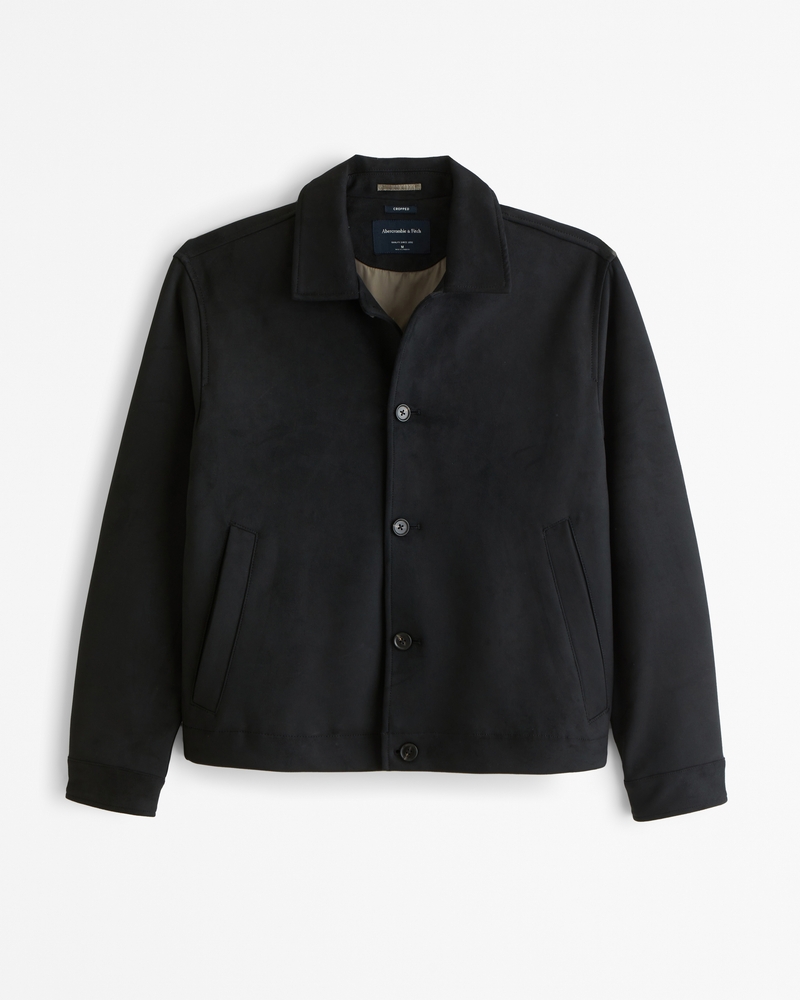 Abercrombie Vegan Suede Shirt outlets Jacket