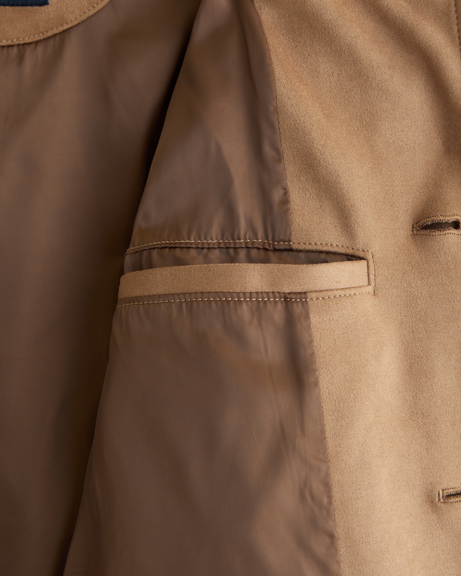 Cropped Vegan Suede Jacket