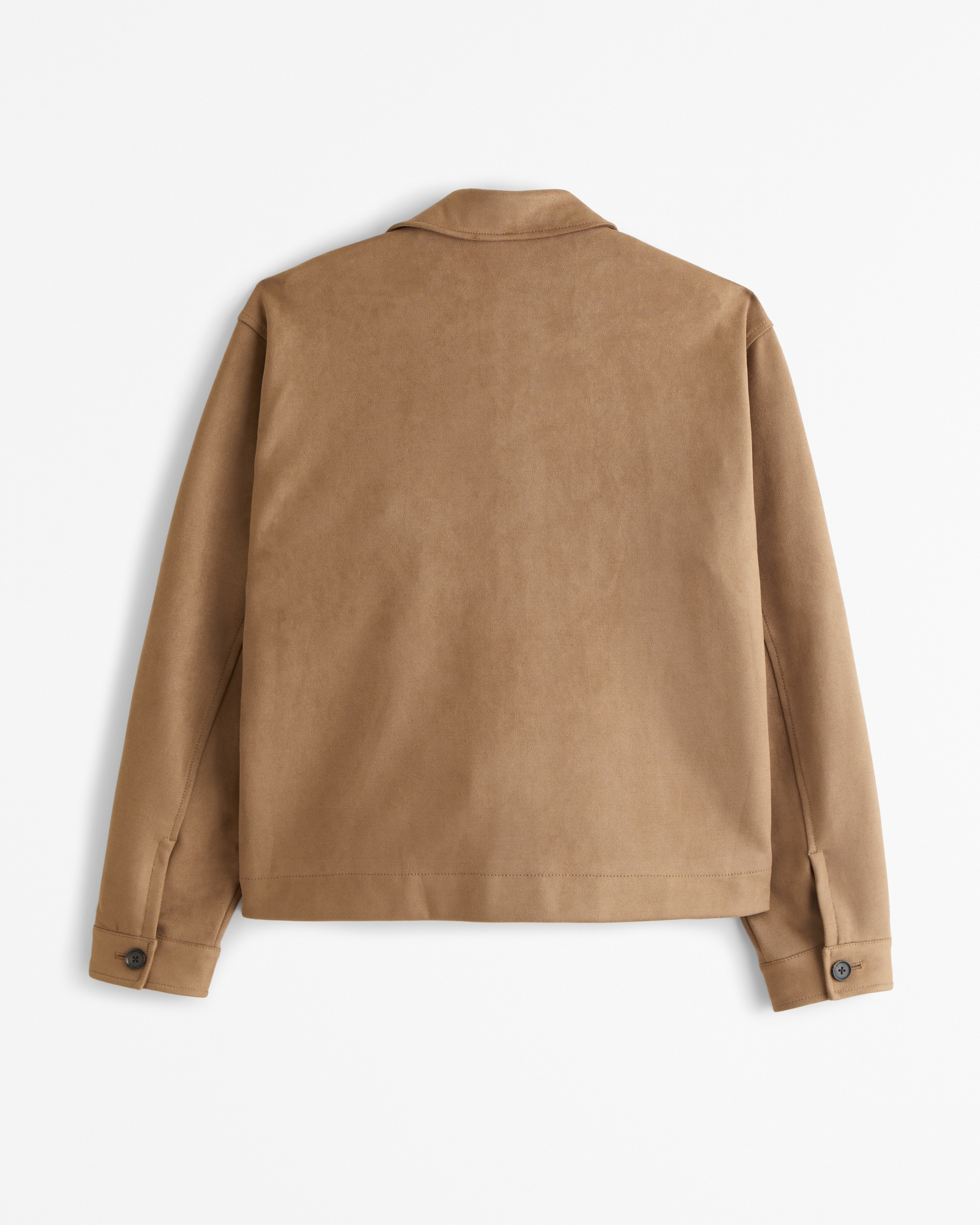 Cropped Vegan Suede Jacket