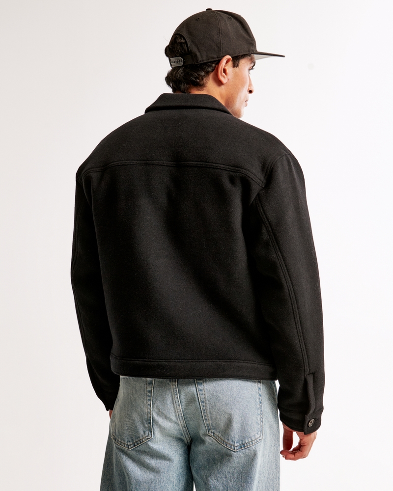Cropped Dressy Trucker Jacket