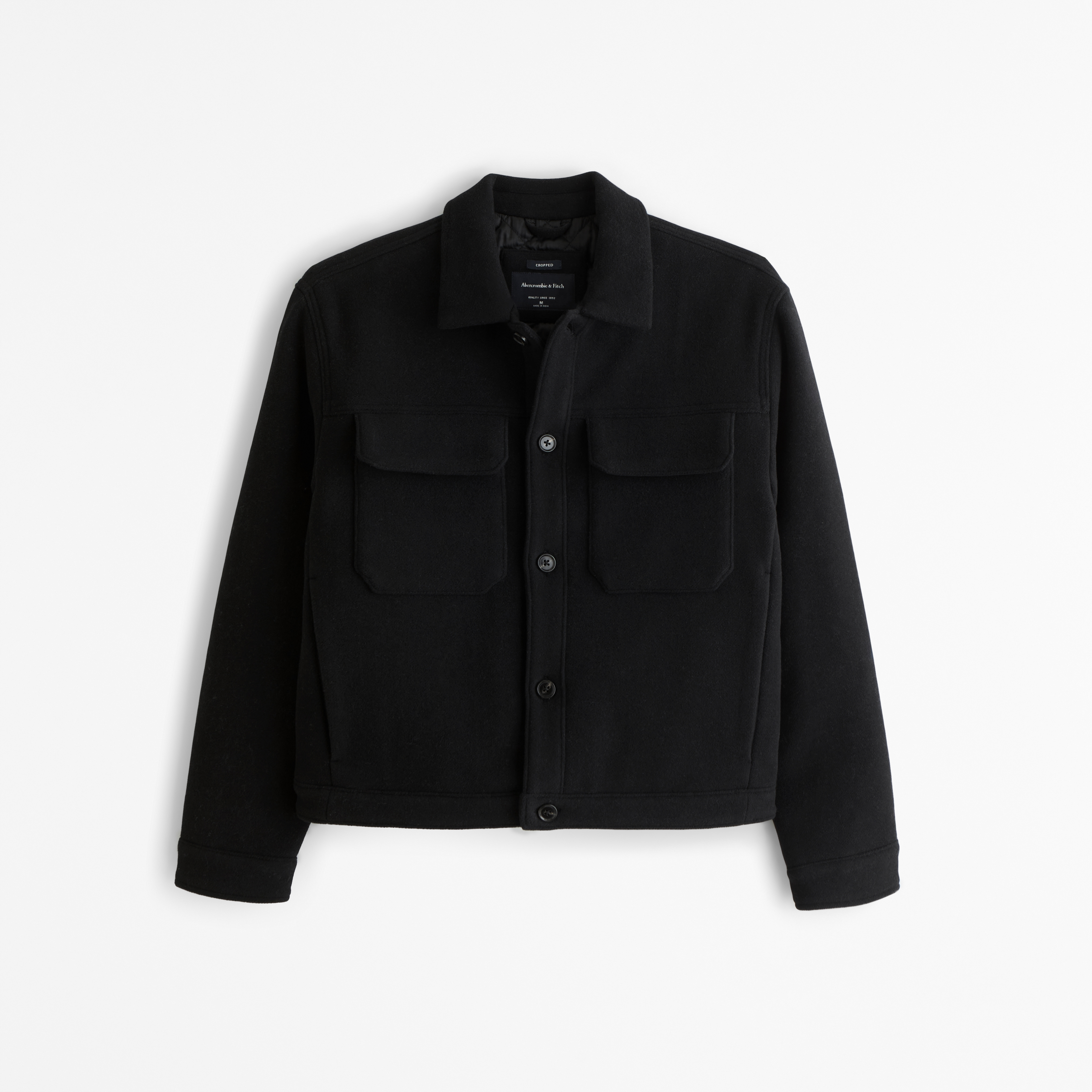 Men's Cropped Dressy Trucker Jacket | Men's Clearance