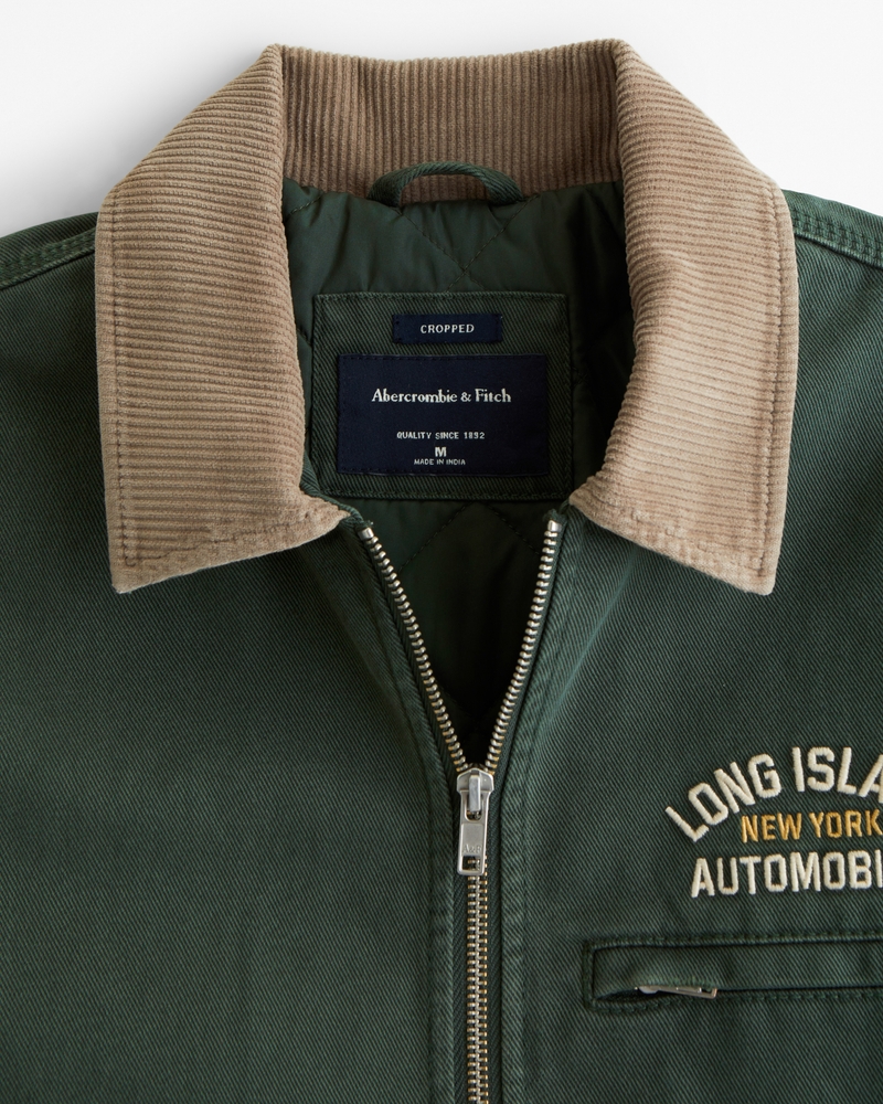Cropped Zip Workwear Jacket