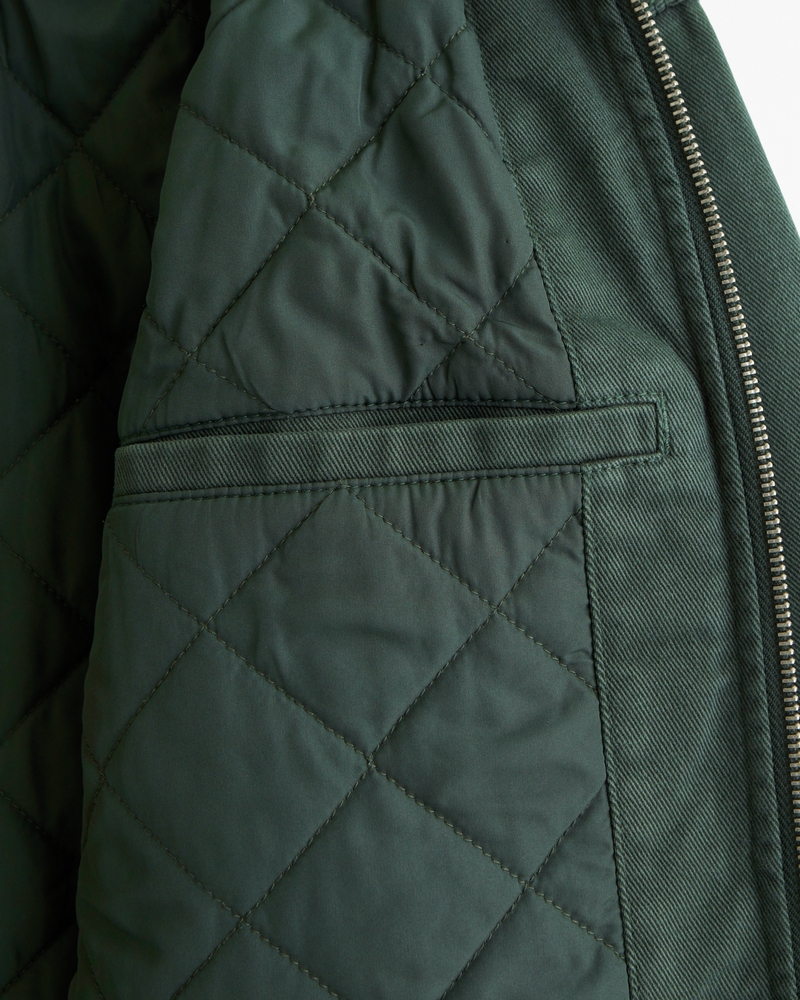 Cropped Zip Workwear Jacket