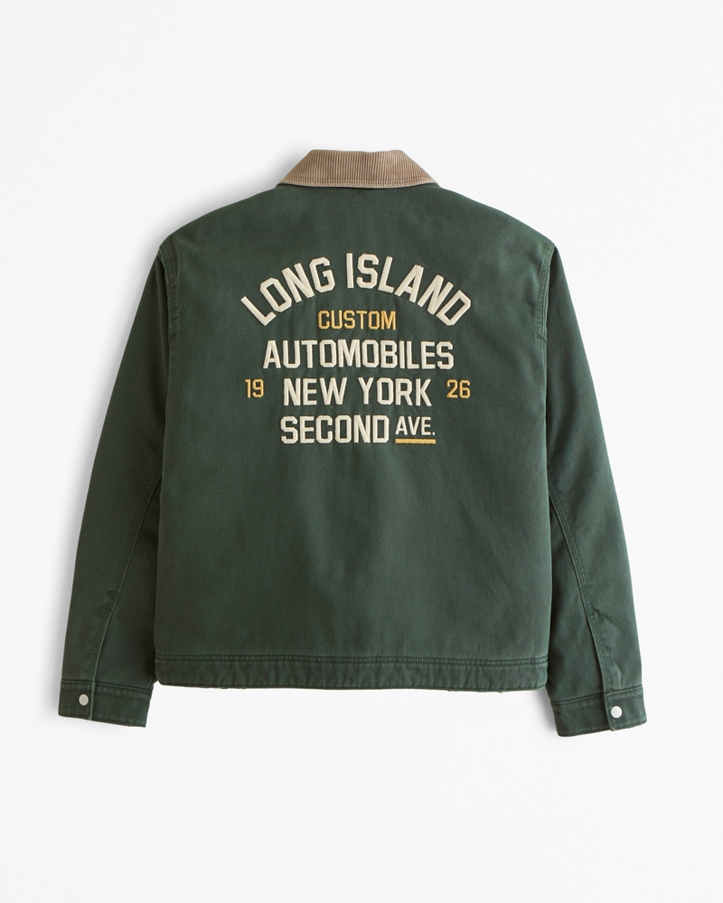 Cropped Zip Workwear Jacket
