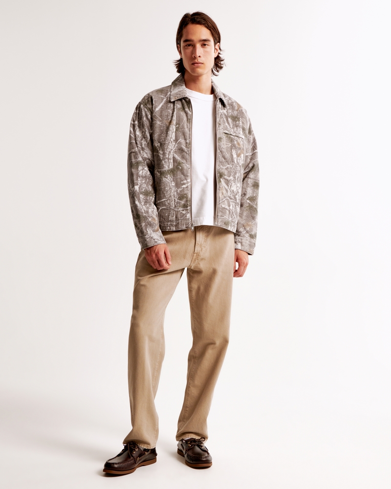 Cropped Zip Workwear Jacket