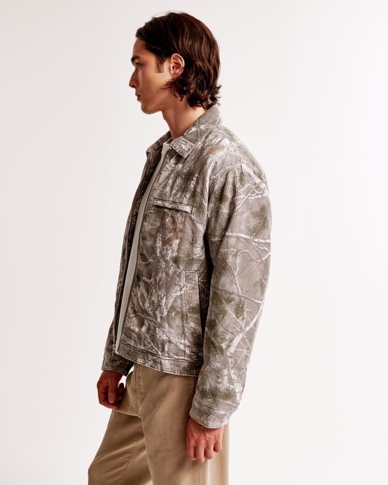 Cropped Zip Workwear Jacket