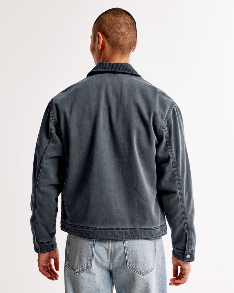 Cropped Zip Workwear Jacket