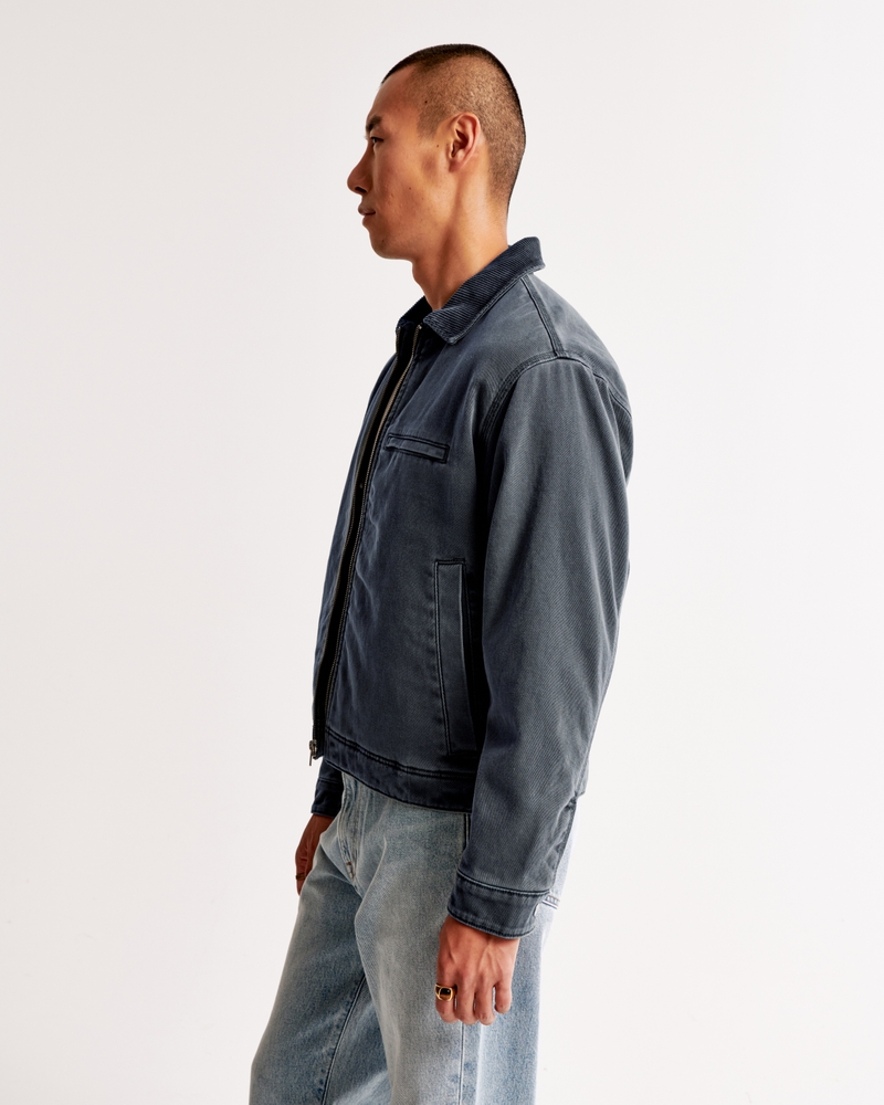 Cropped Zip Workwear Jacket