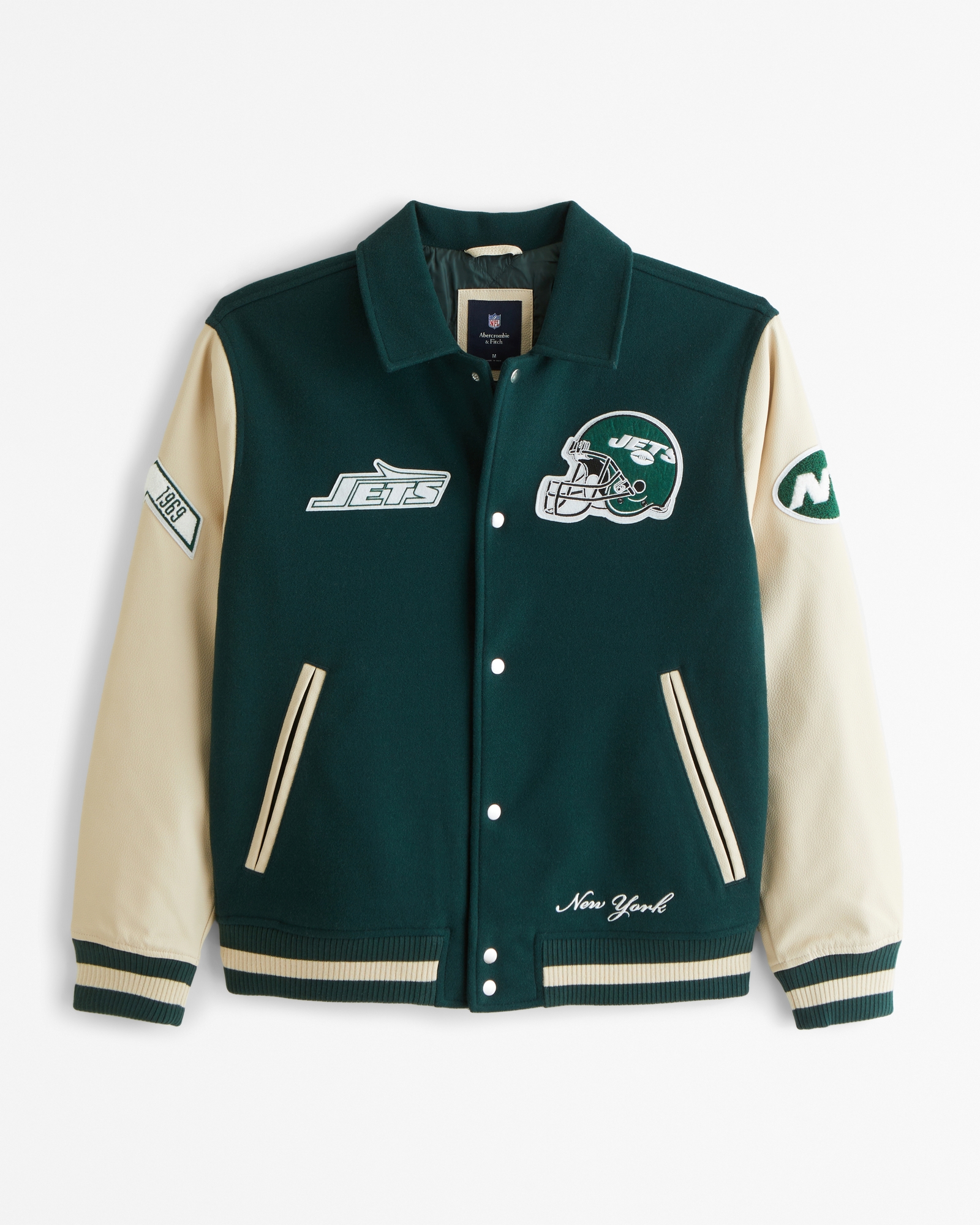 Men's New York Jets Varsity Bomber Jacket | Men's Coats & Jackets