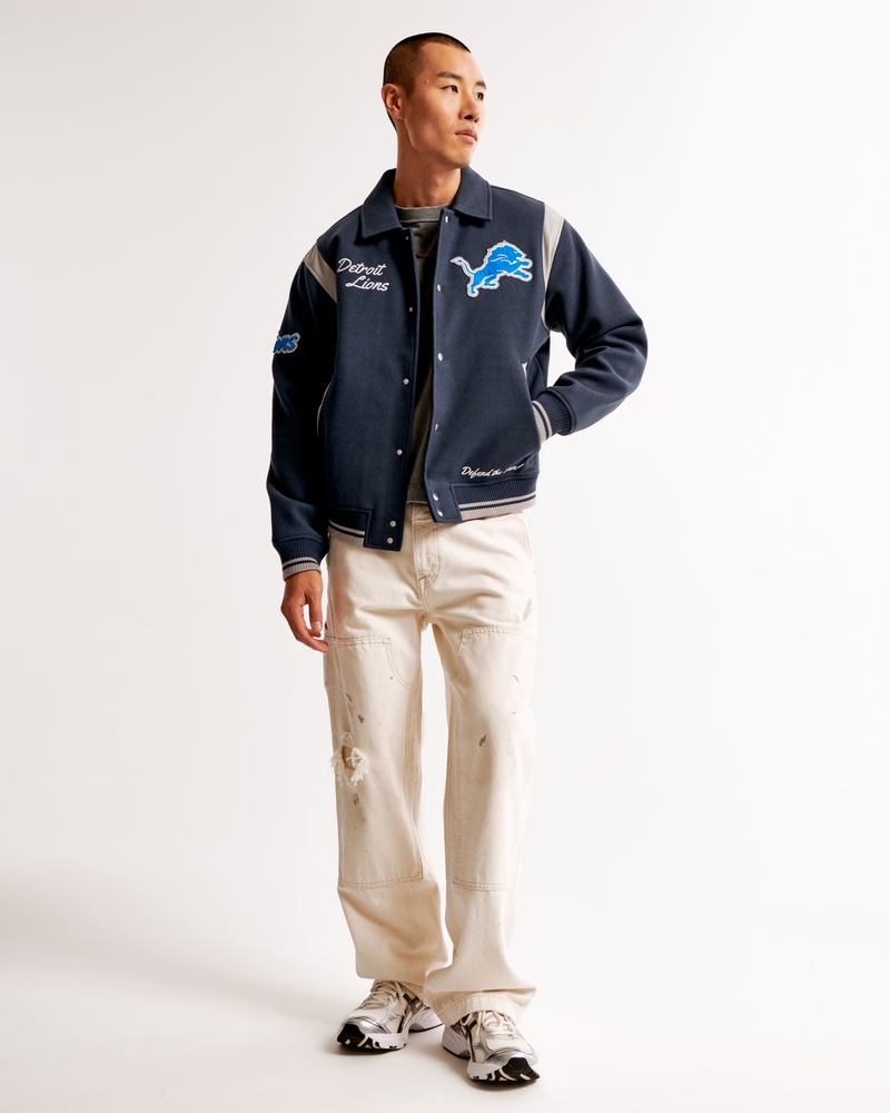 Detroit Lions Varsity Bomber Jacket