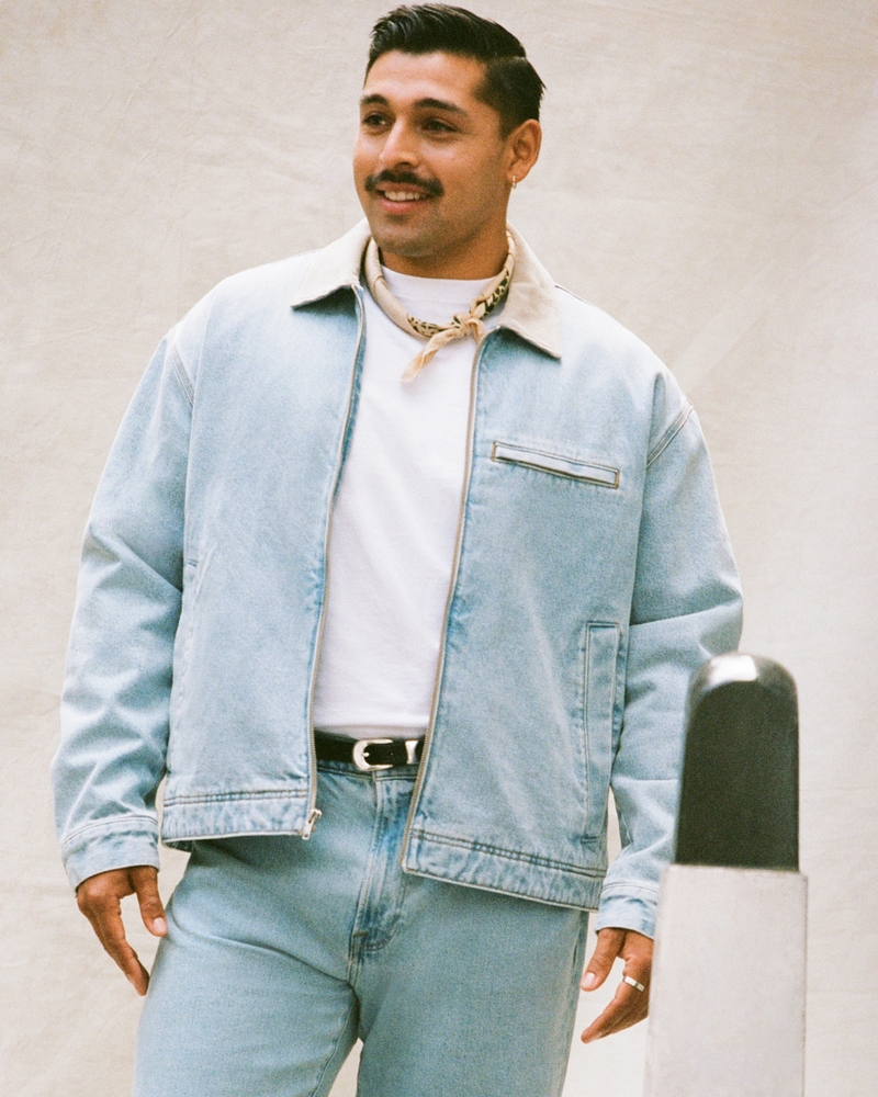 Cropped Zip Workwear Jacket