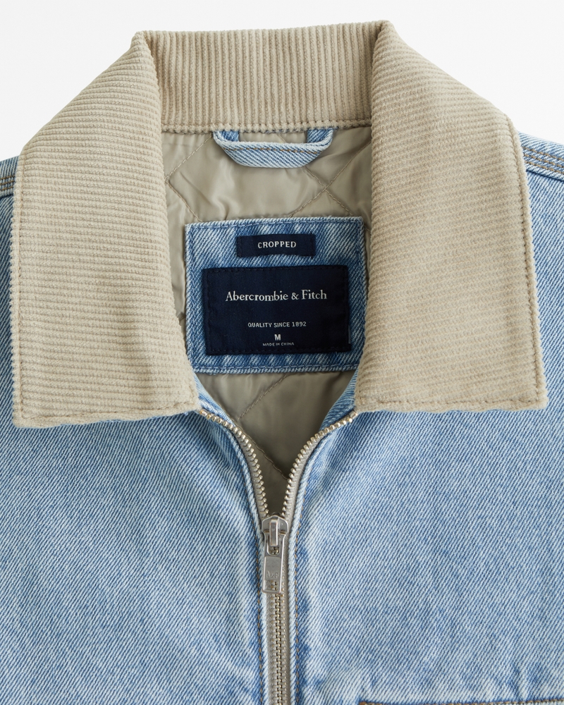 Cropped Zip Workwear Jacket