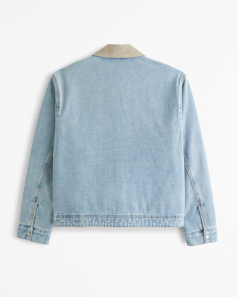 Cropped Zip Workwear Jacket