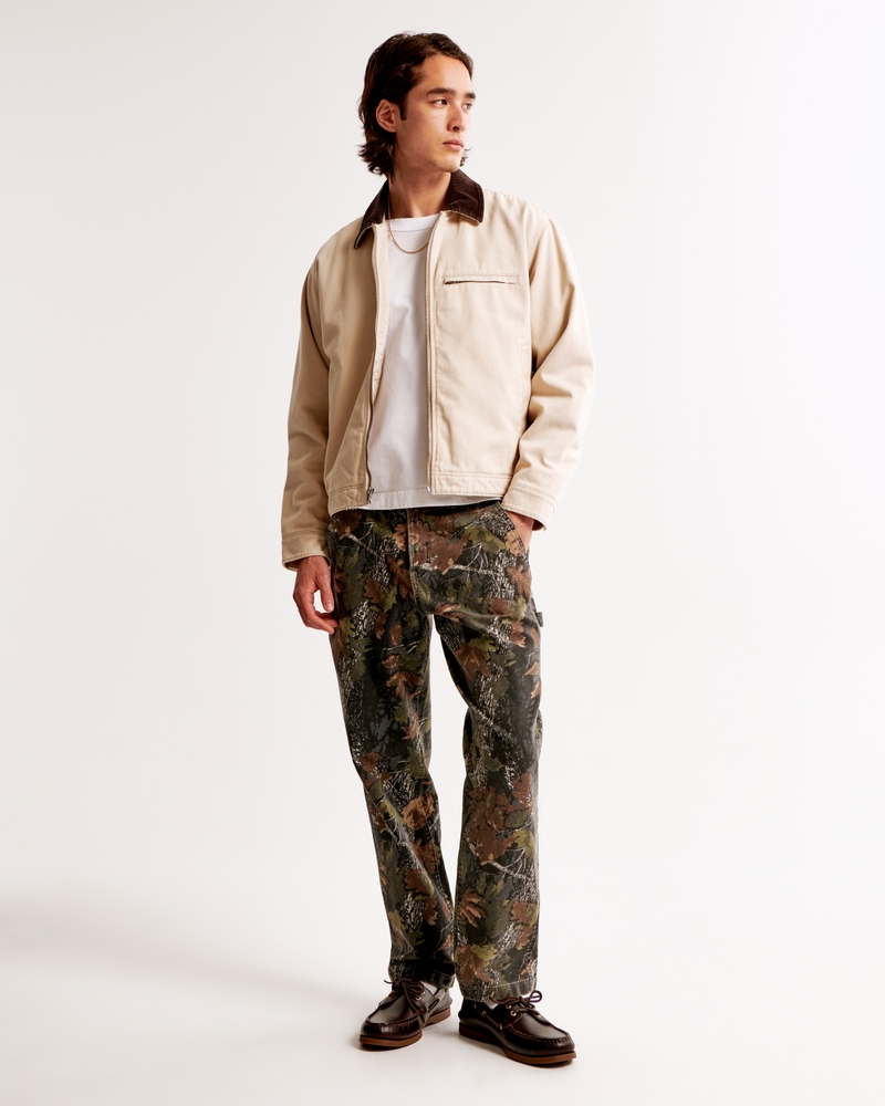 Cropped Zip Workwear Jacket