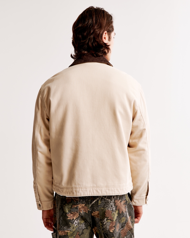 Cropped Zip Workwear Jacket