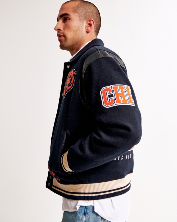 Men's Chicago Bears Varsity Bomber Jacket | Men's Coats & Jackets