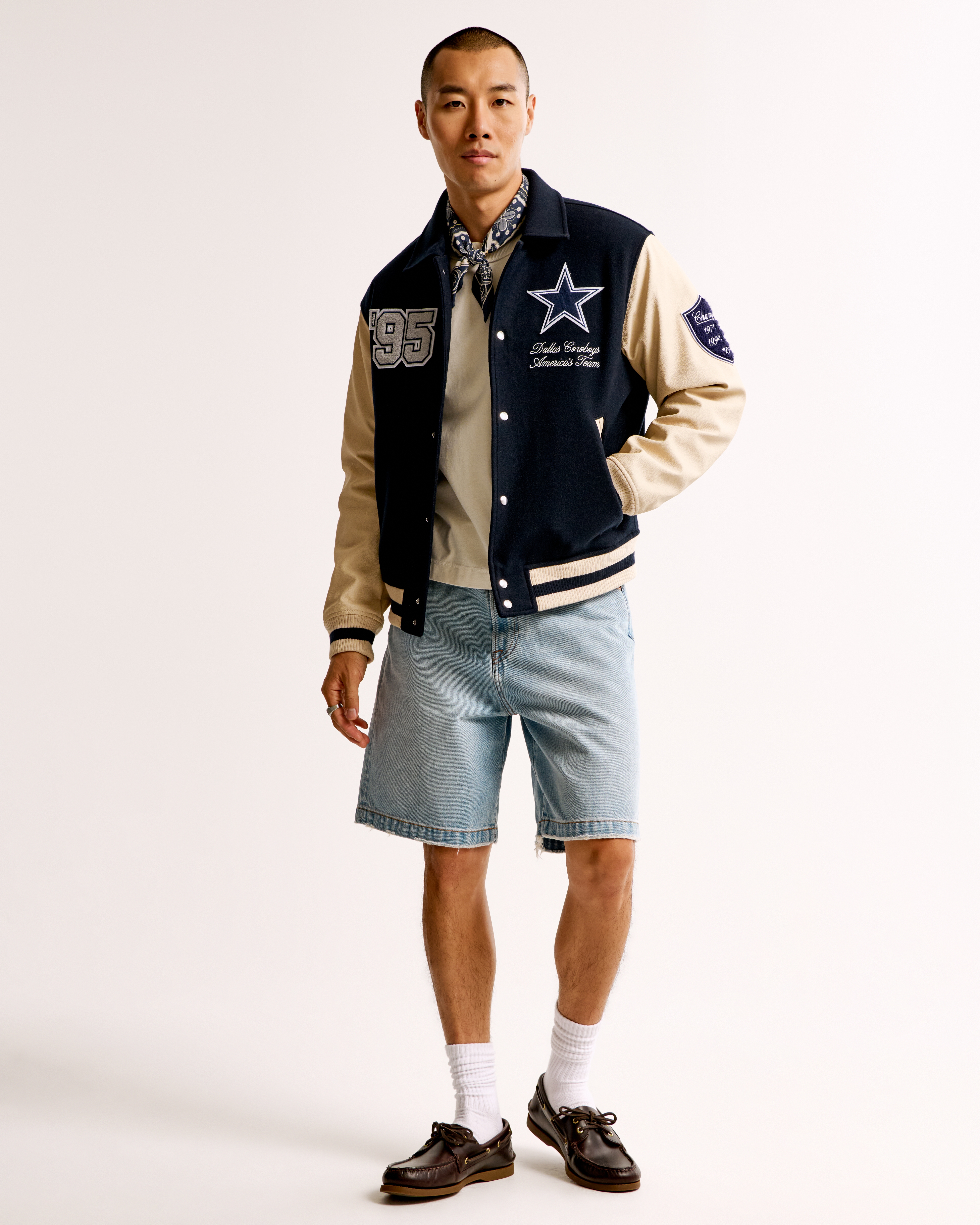 Abercrombie & Fitch Dallas Cowboys Varsity Bomber Jacket