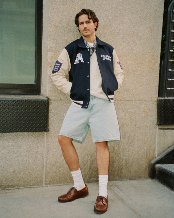 New England Patriots Varsity Bomber Jacket