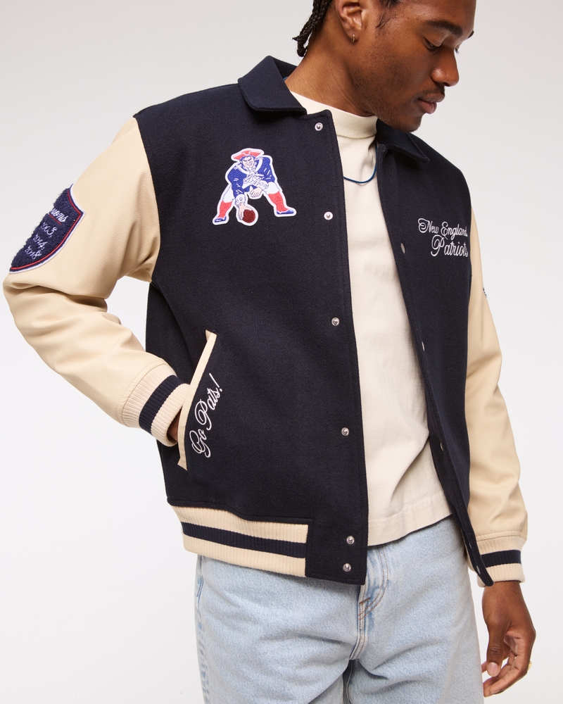 New England Patriots Varsity Bomber Jacket