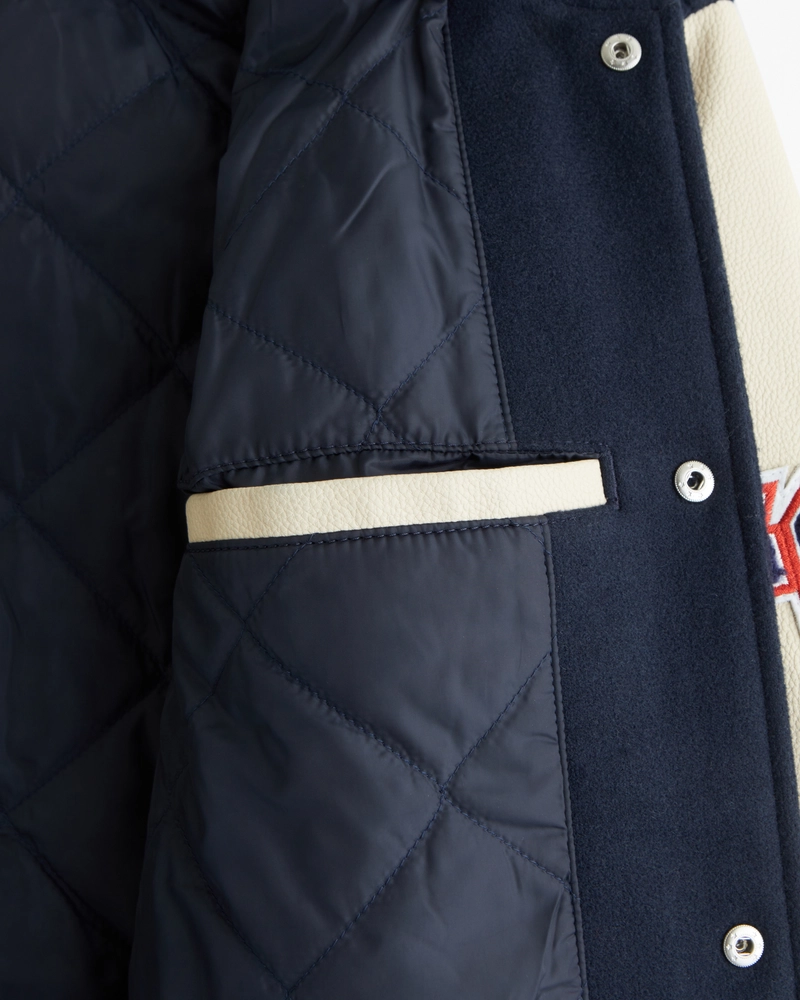 New England Patriots Varsity Bomber Jacket