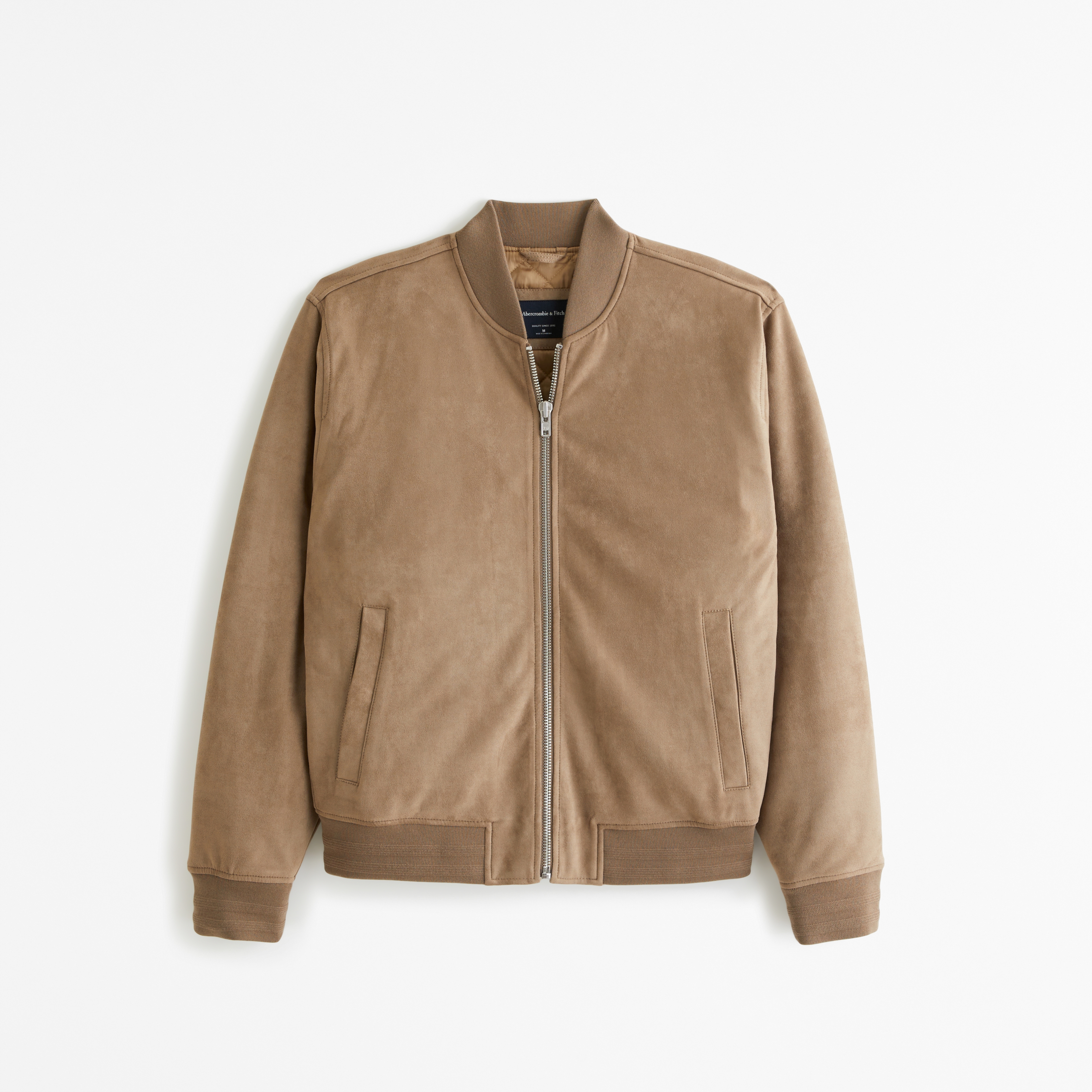 Mens faux suede bomber jacket best sale