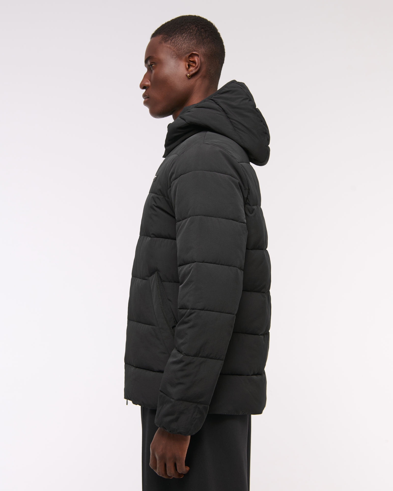 Lightweight Hooded Puffer Jacket
