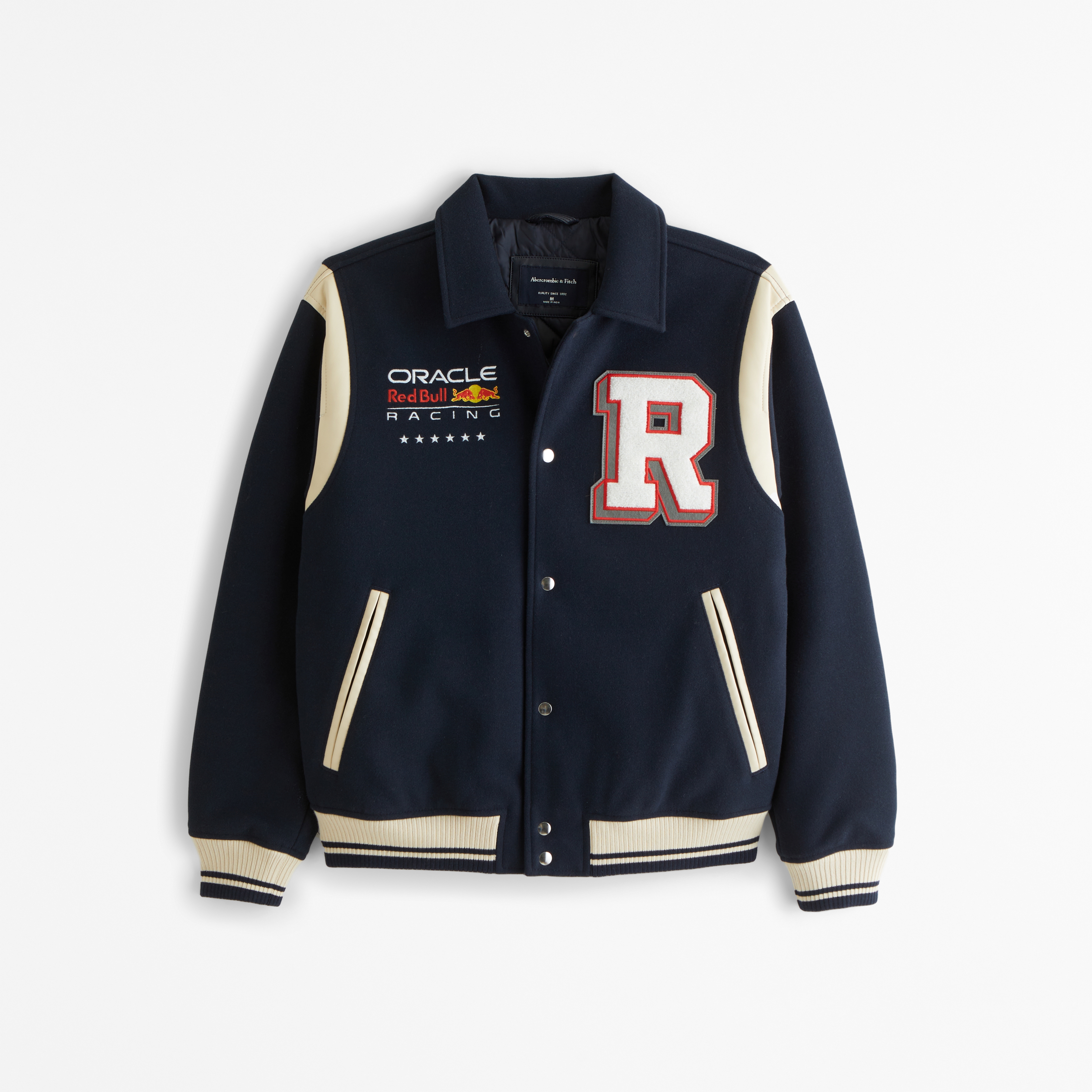 Abercrombie and fitch shops varsity jacket